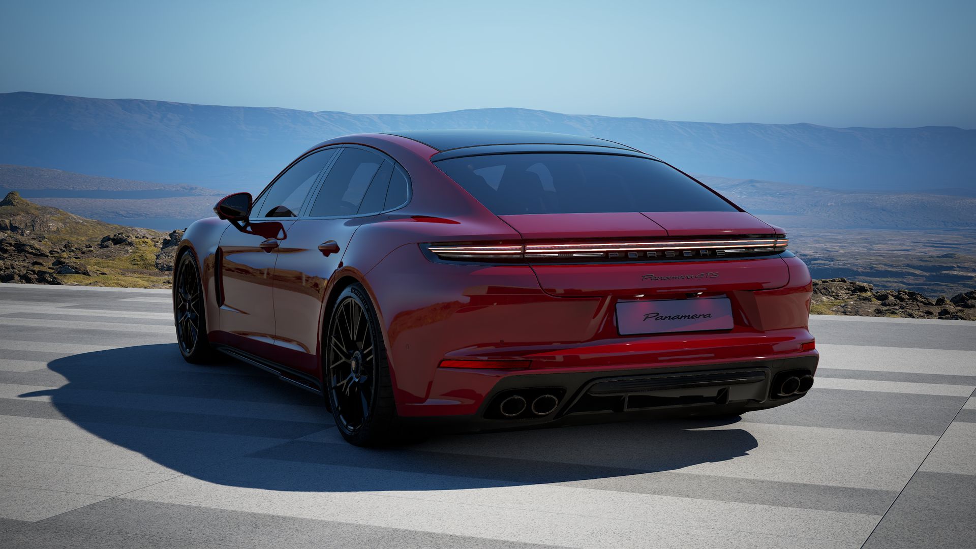Rückansicht des Panamera GTS