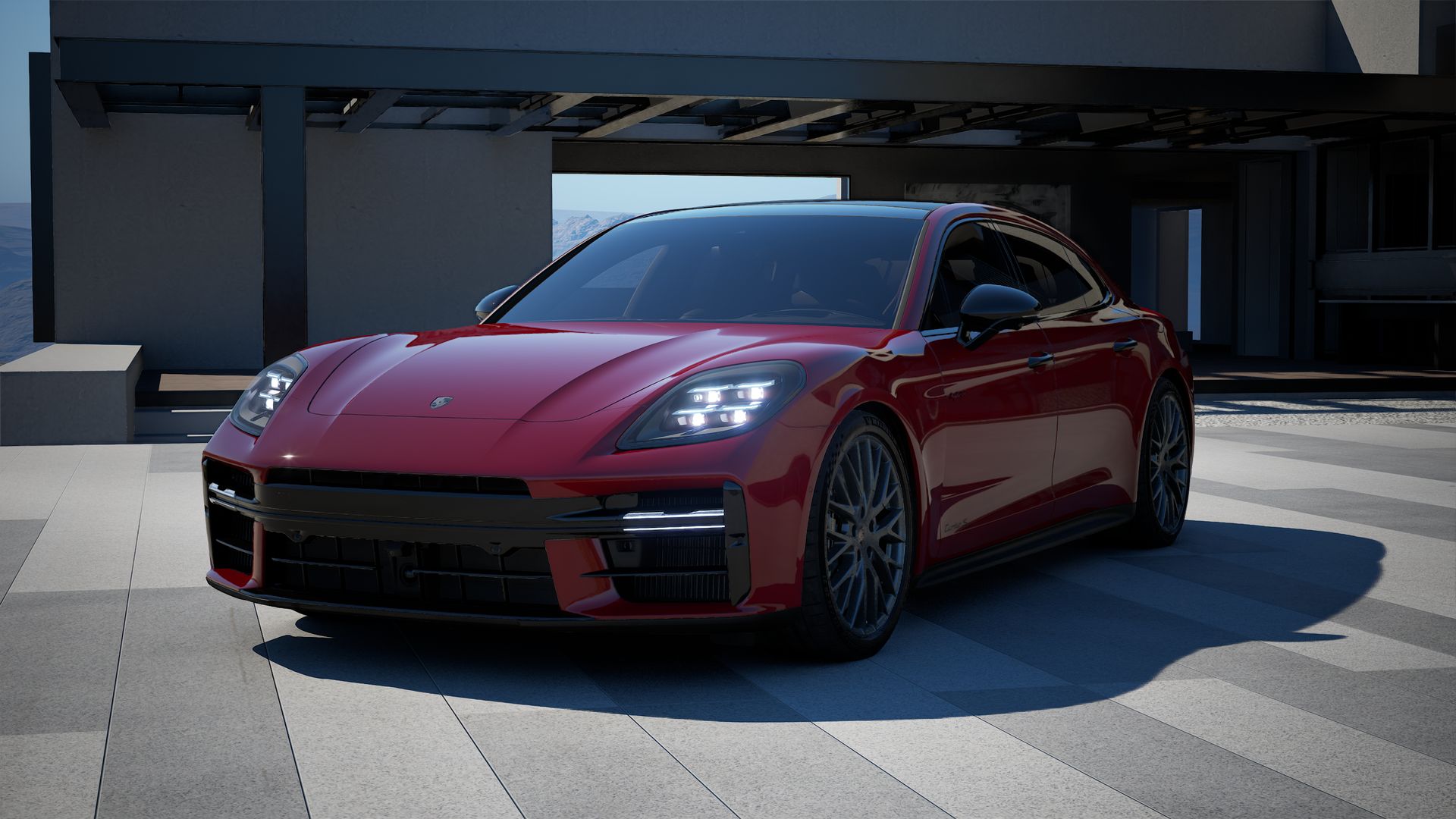 Vorderansicht des Panamera Turbo S E-Hybrid Executive