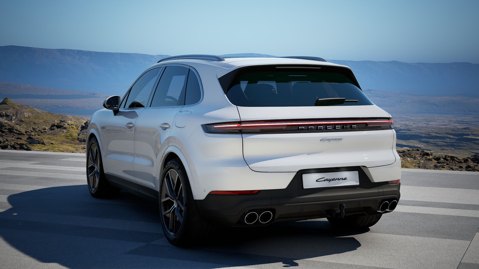 Cayenne E-Hybrid vista posterior