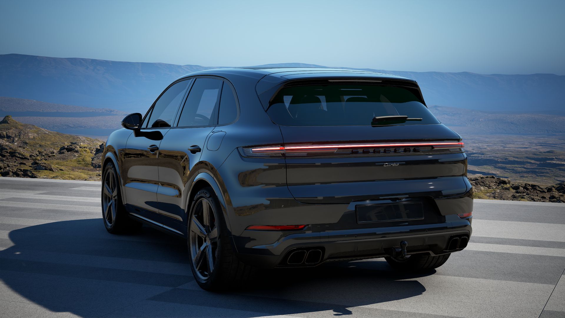 Cayenne Turbo E-Hybrid vista posterior