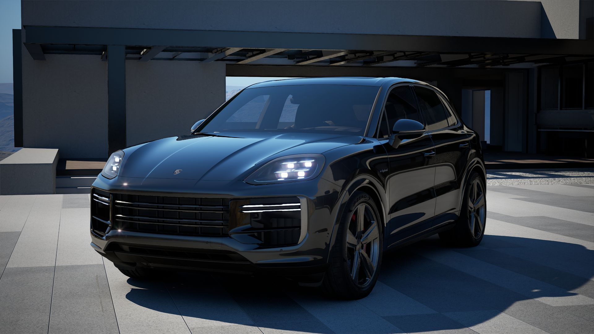 Cayenne Turbo E-Hybrid vista frontal