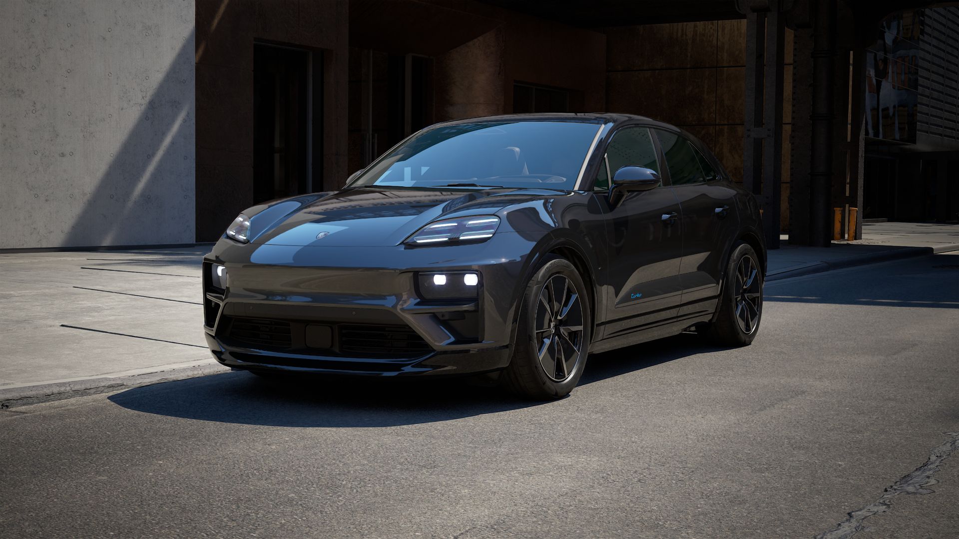 Macan Turbo Electric vista frontal