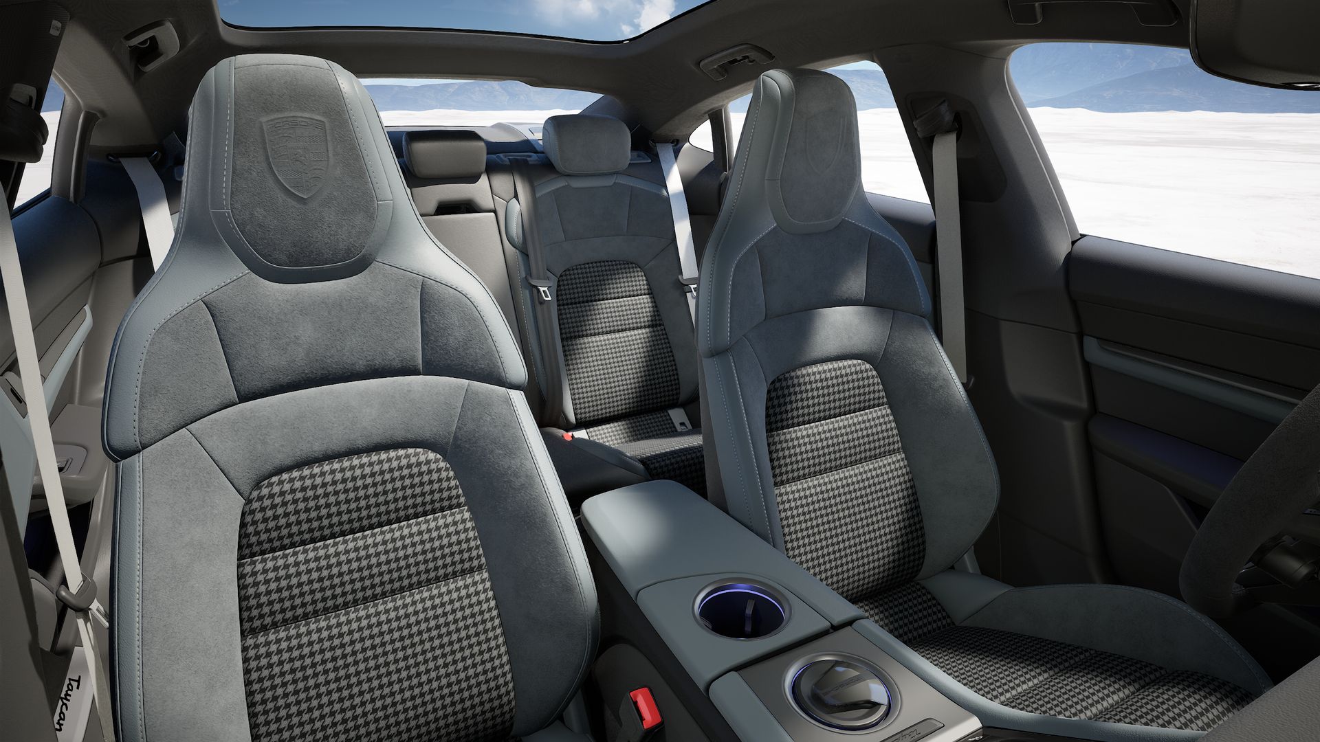Taycan 4 vista interior