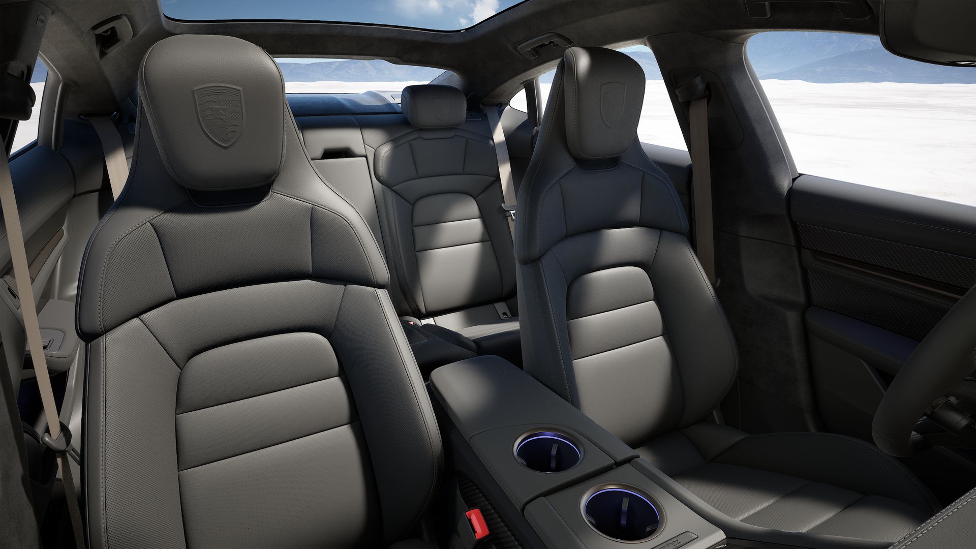 Taycan Turbo S vista interior