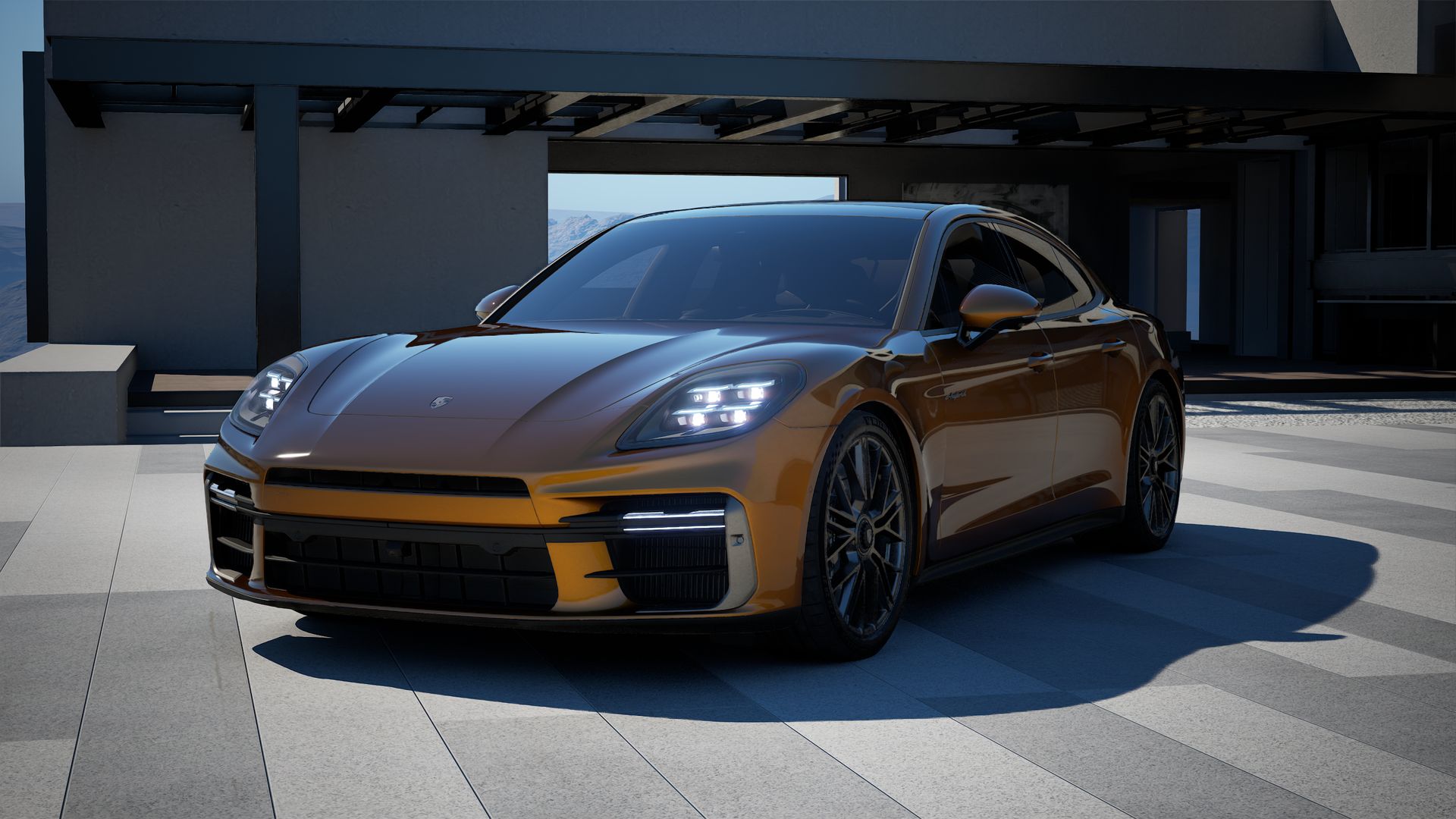 Panamera Turbo E-Hybrid vista frontal