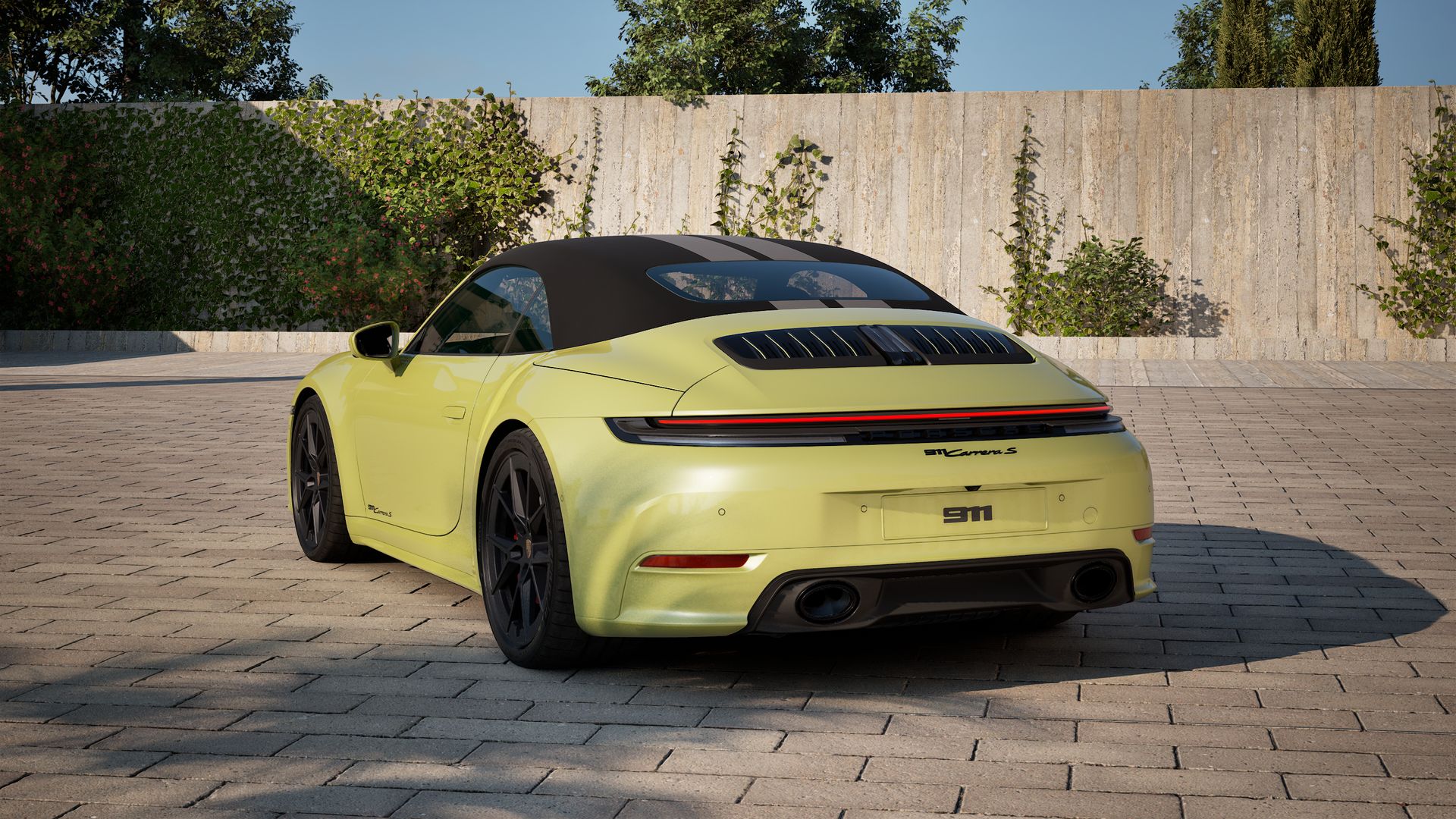 911 Carrera S Cabriolet back view