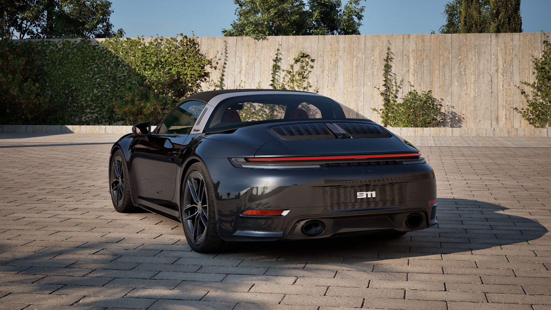 911 Targa 4S back view