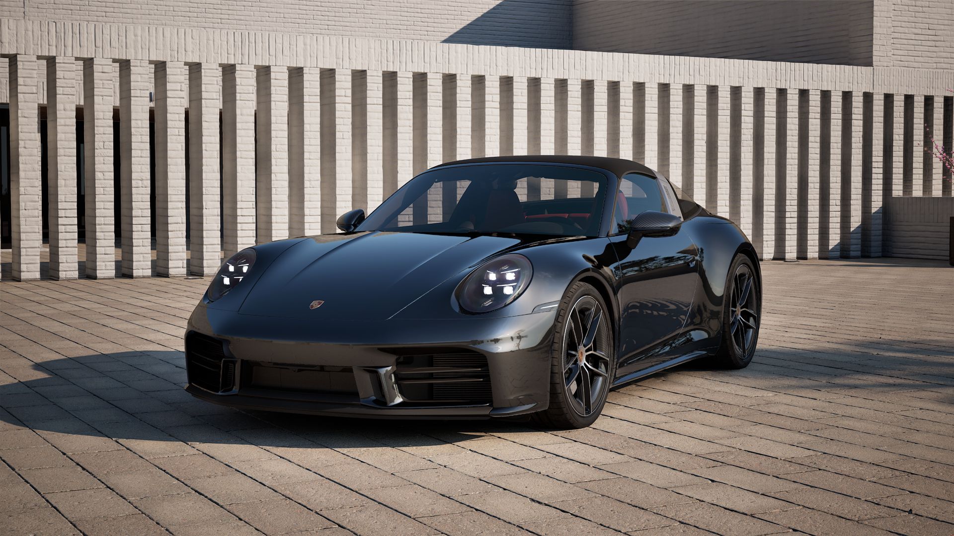 911 Targa 4S front view