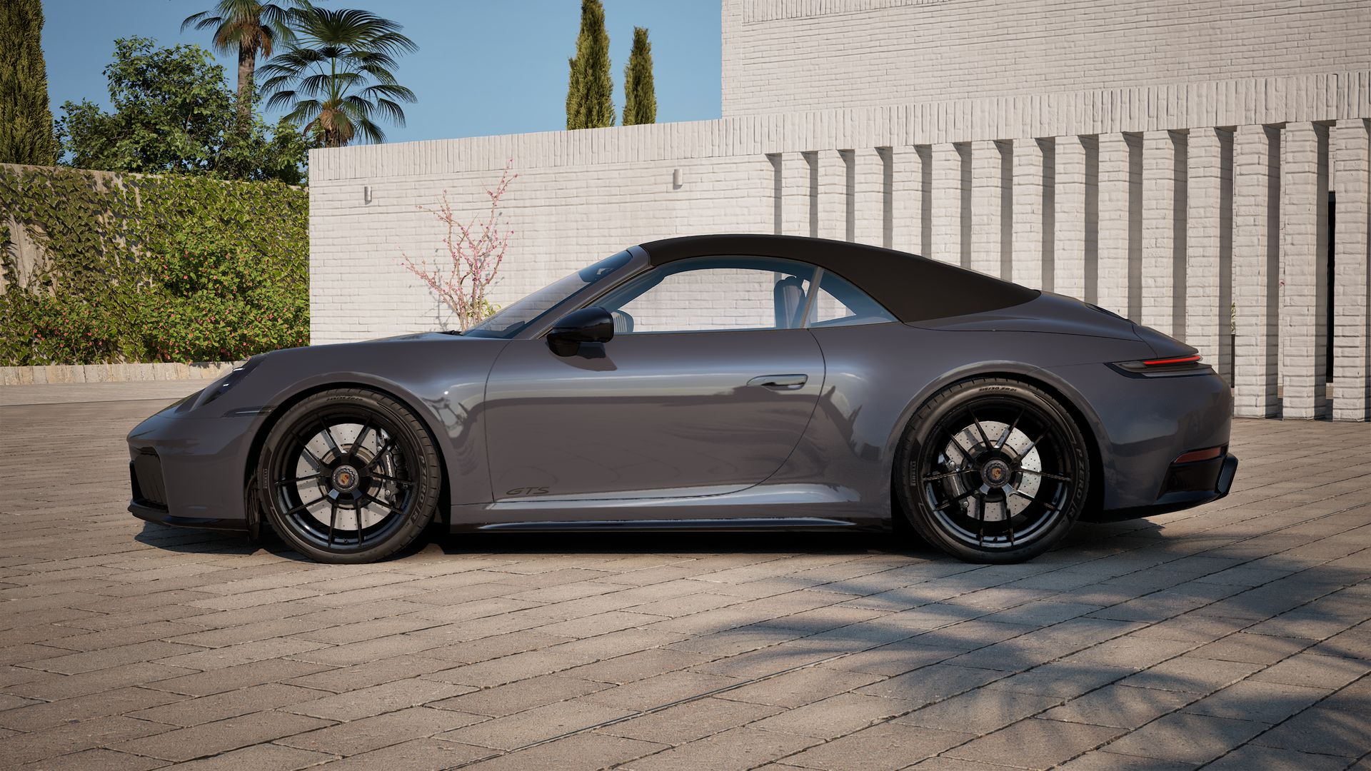 911 Carrera 4 GTS Cabriolet side view