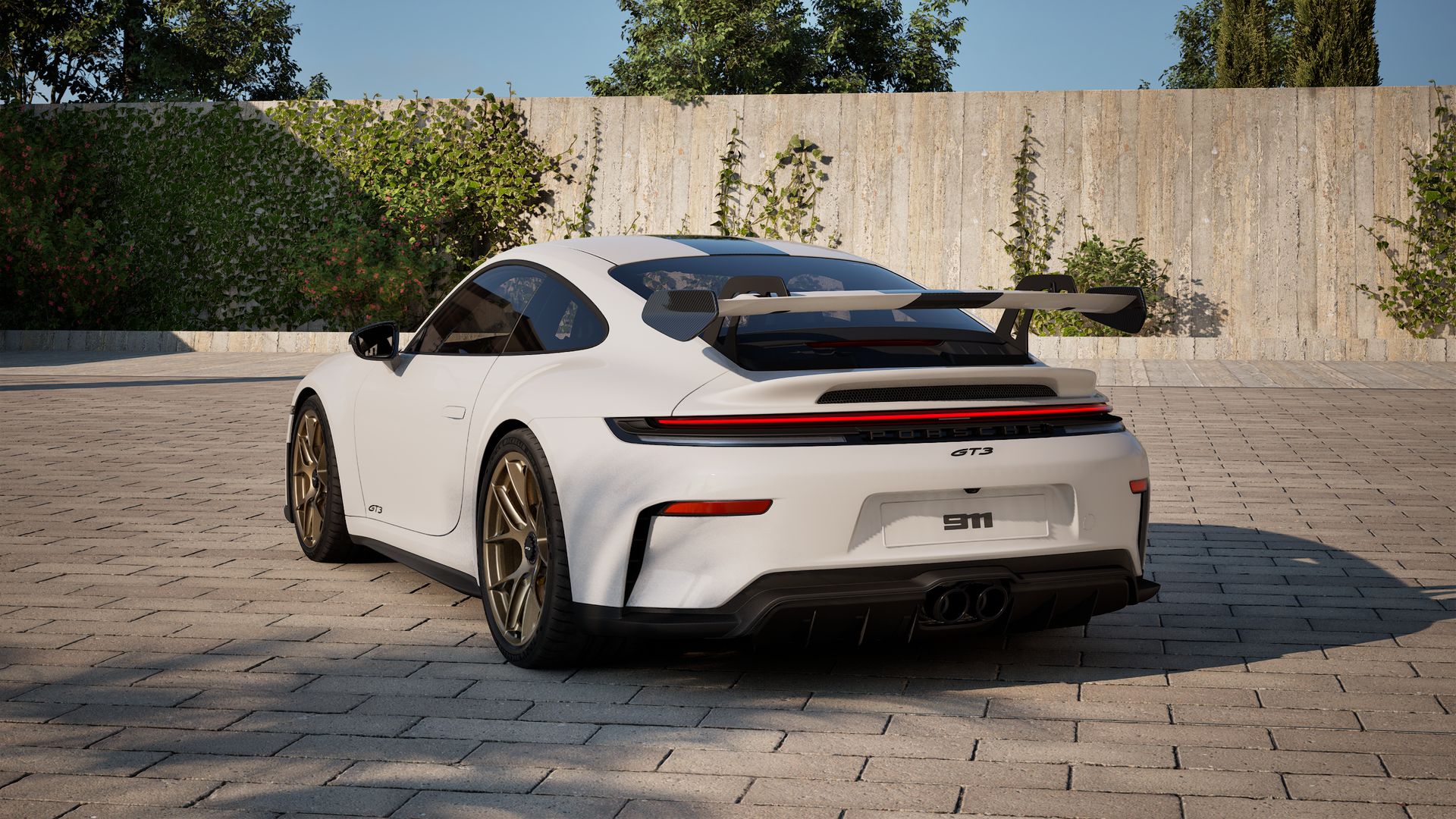 911 GT3 back view