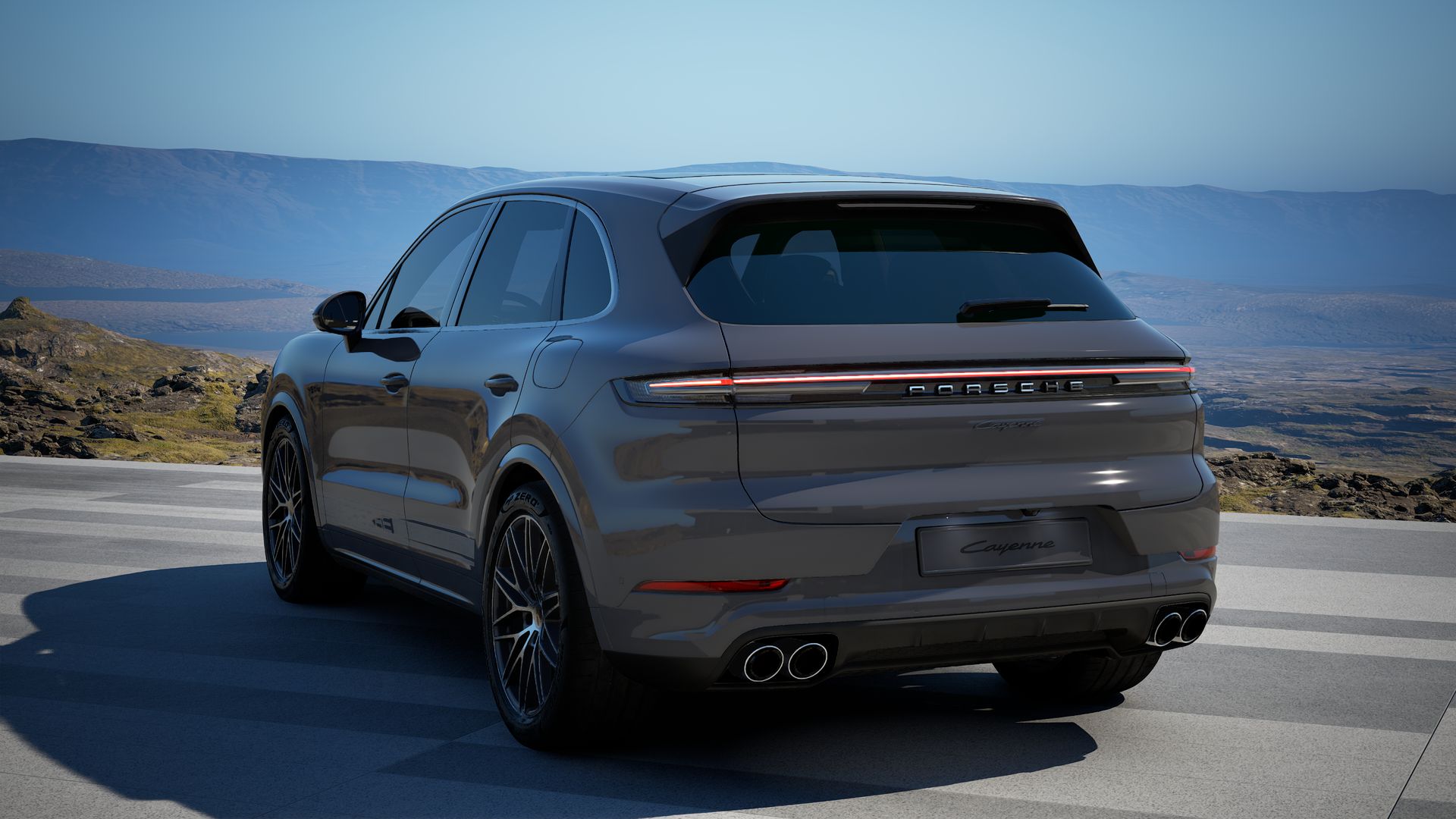 Cayenne E-Hybrid back view