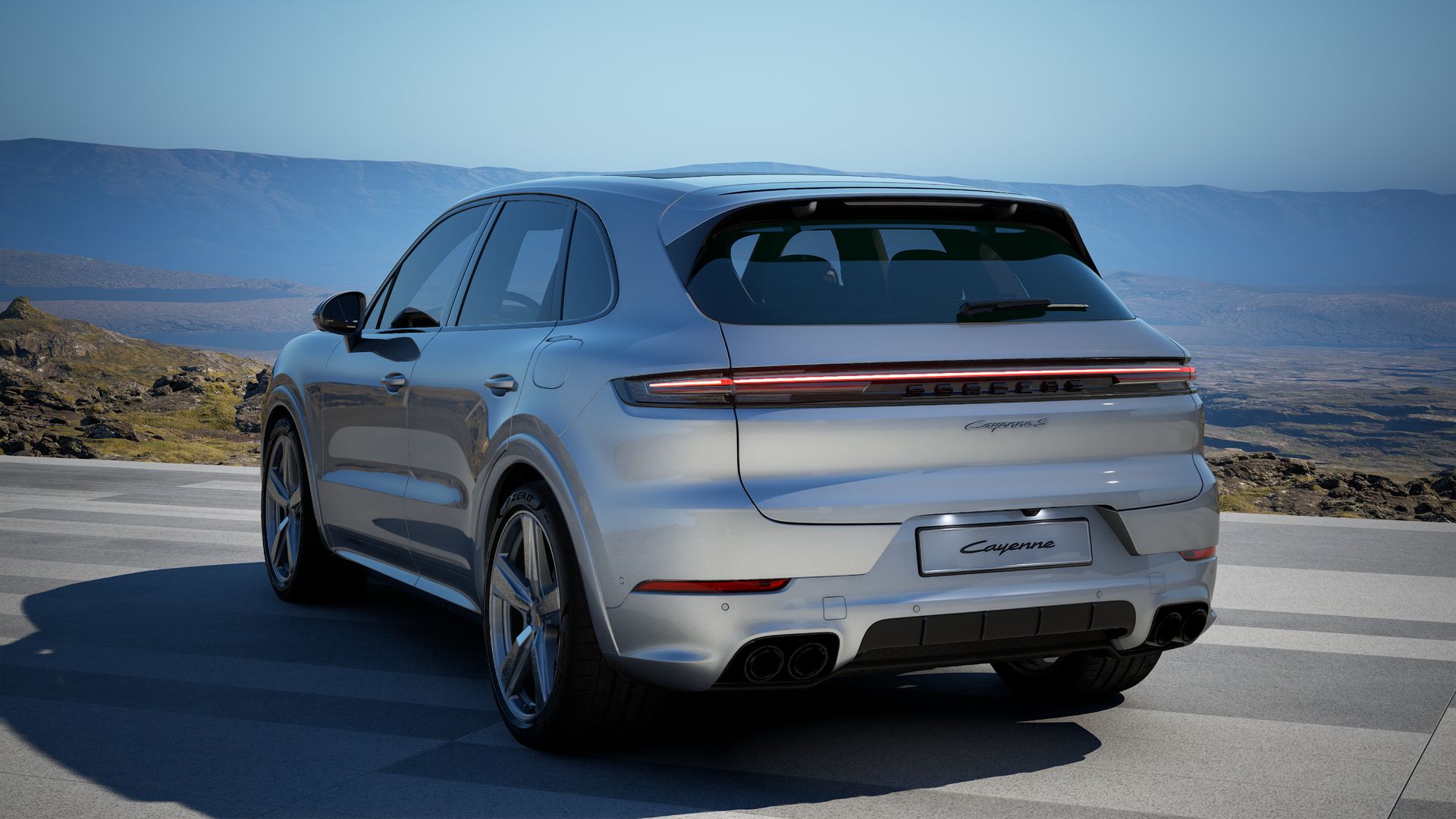 Cayenne S E-Hybrid back view