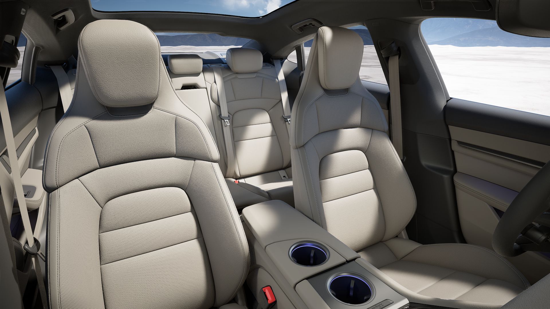 Taycan interior view