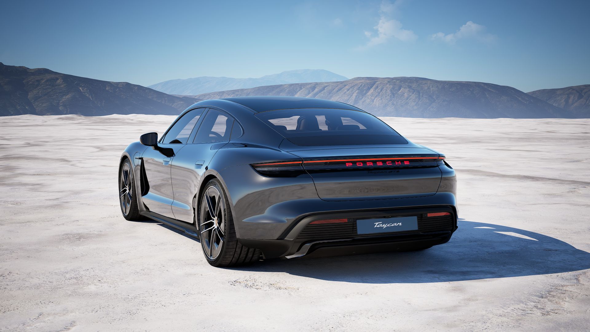 Taycan GTS back view
