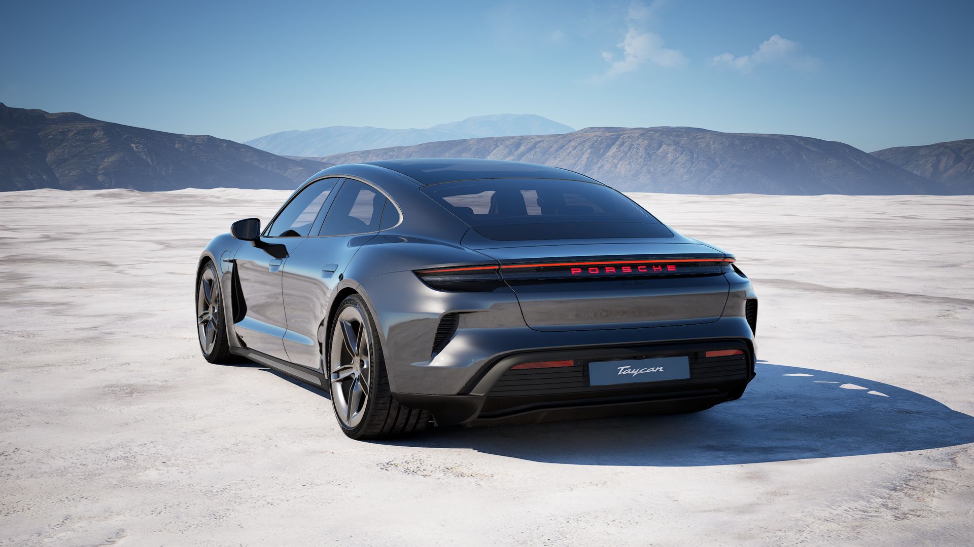 Taycan Turbo back view