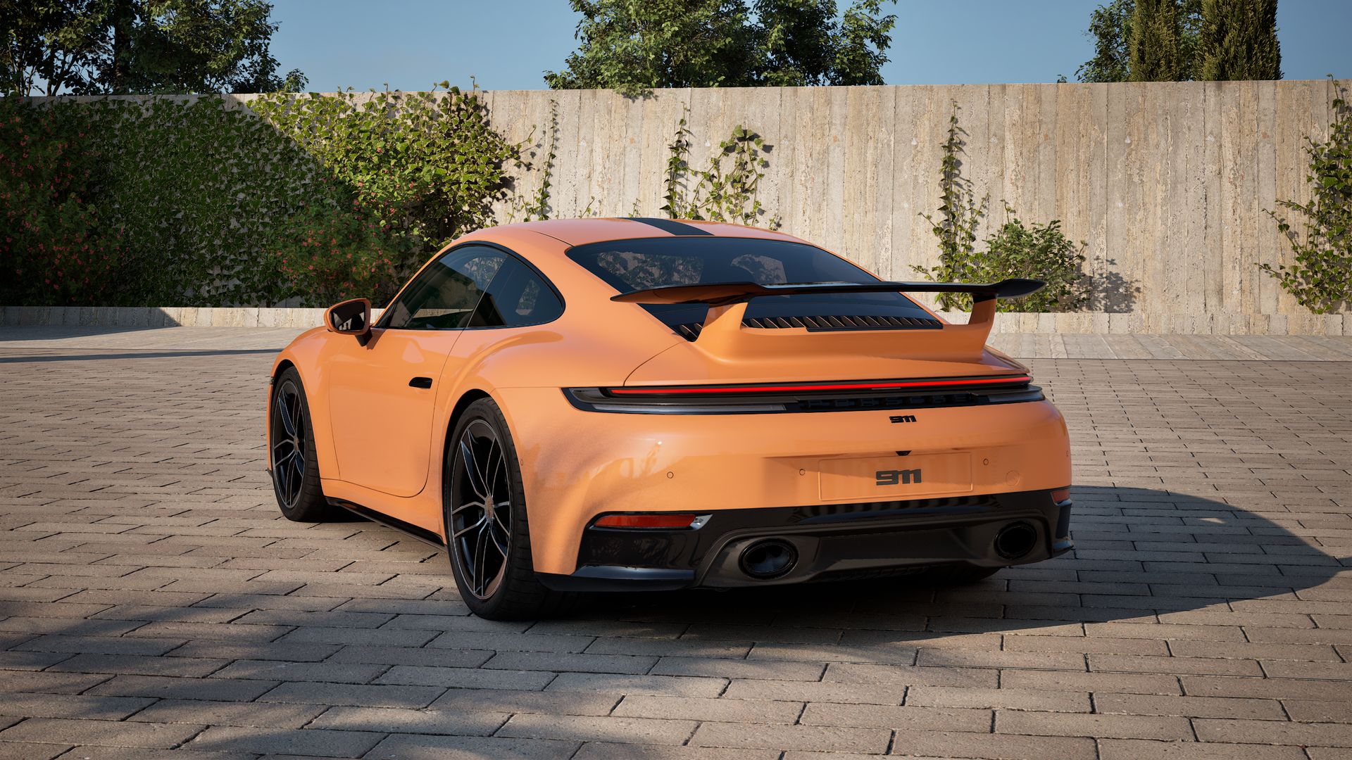 911 Carrera 4S vista posterior