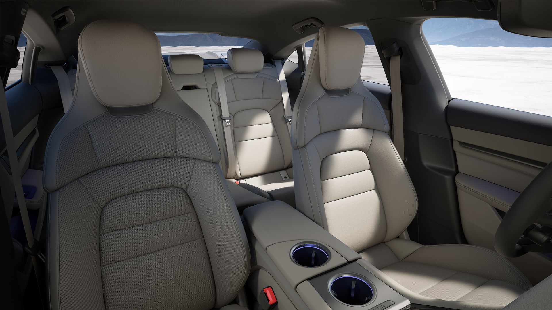 Taycan vista interior