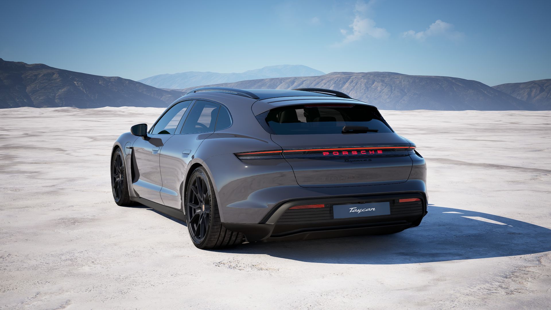 Taycan 4S Sport Turismo vista posterior