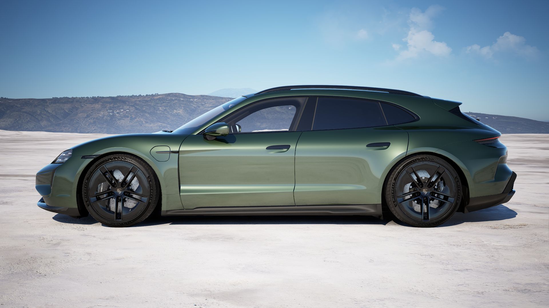 Taycan Turbo S Sport Turismo vista lateral