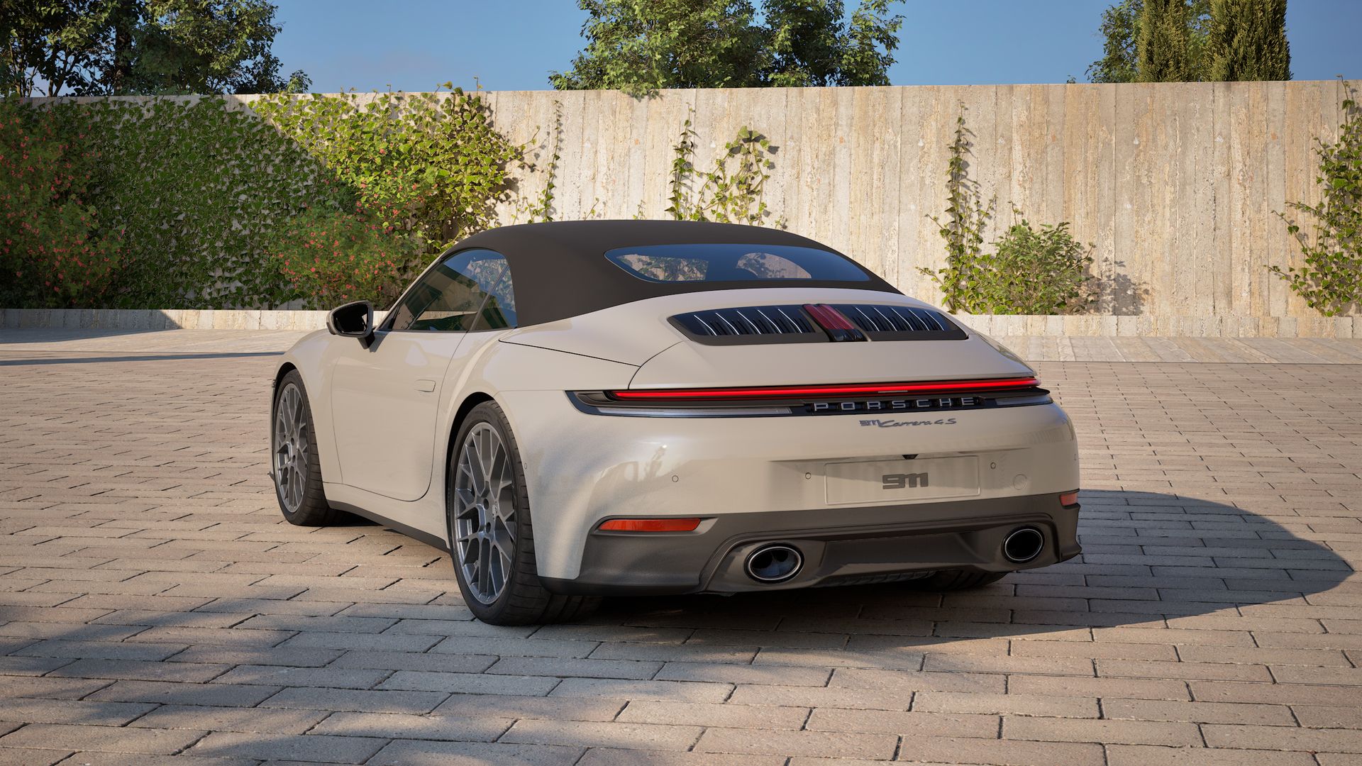911 Carrera 4S Cabriolet back view