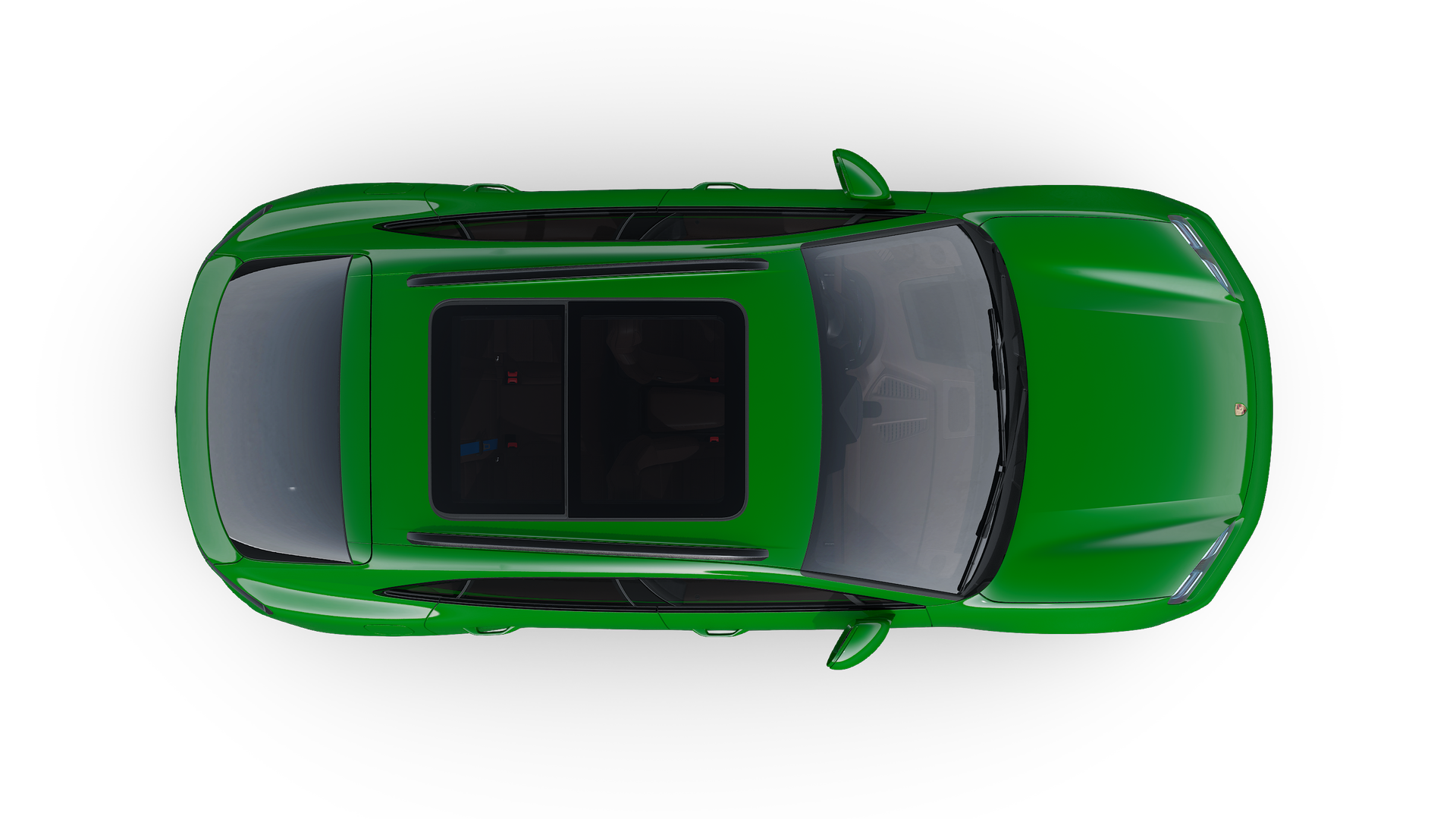 view of the car from top