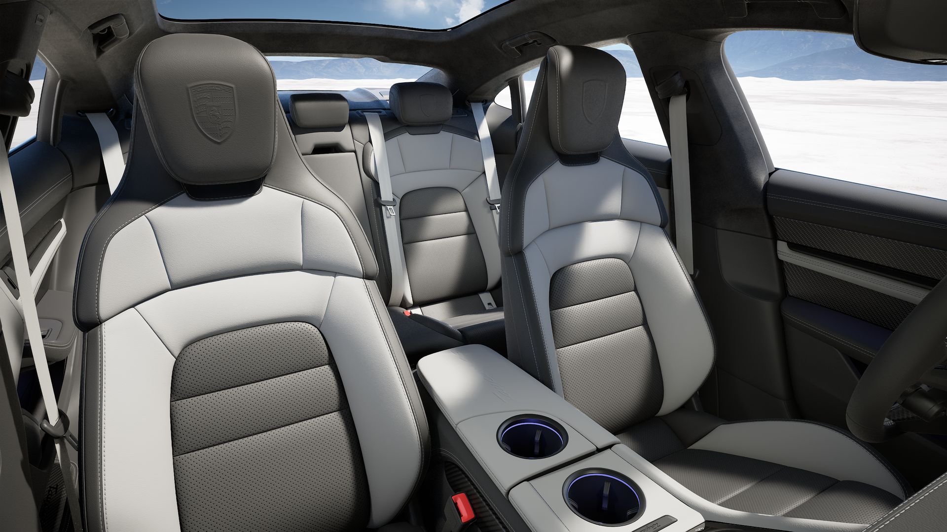 Taycan 4S interior view