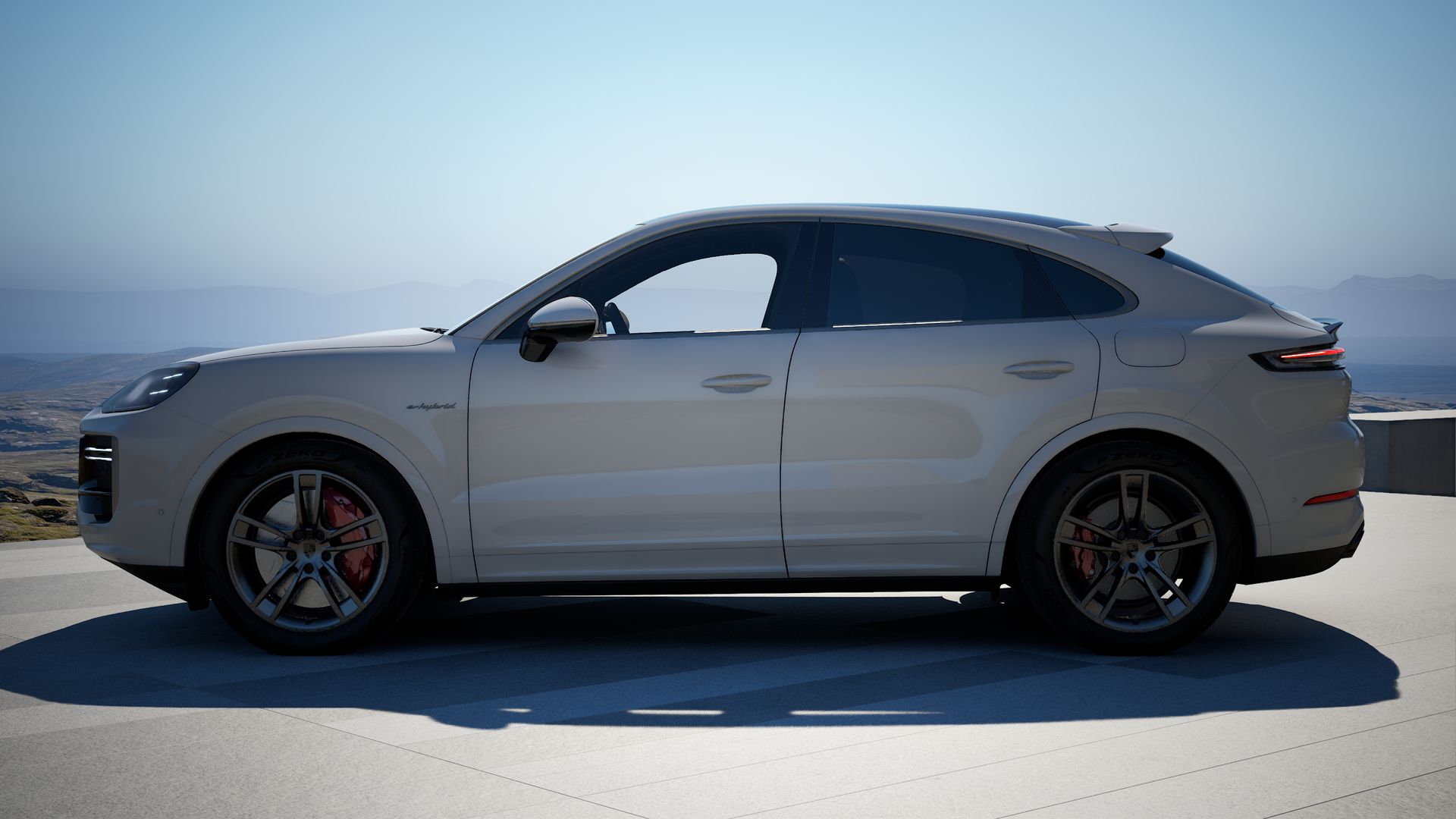 Cayenne Turbo E-Hybrid Coupé πλευρική όψη