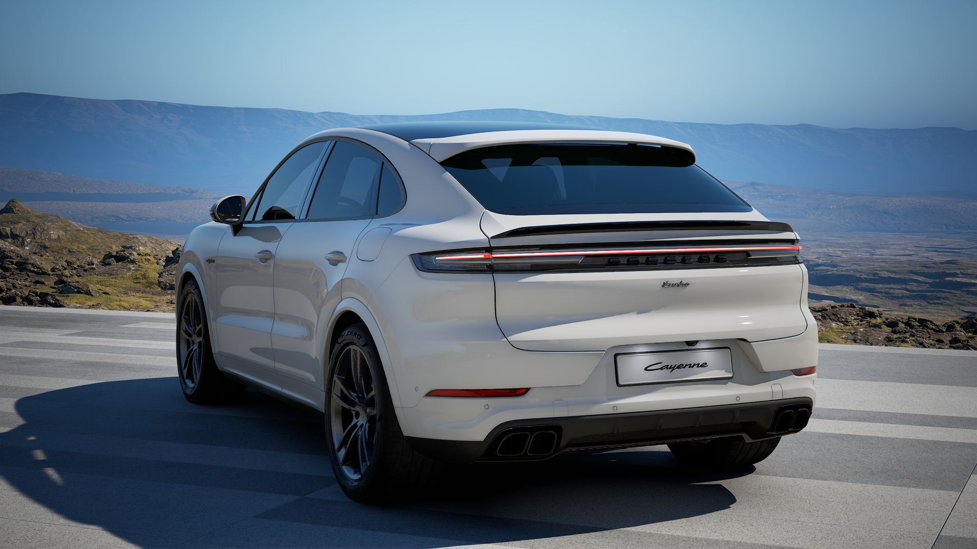 Cayenne Turbo E-Hybrid Coupé πίσω όψη