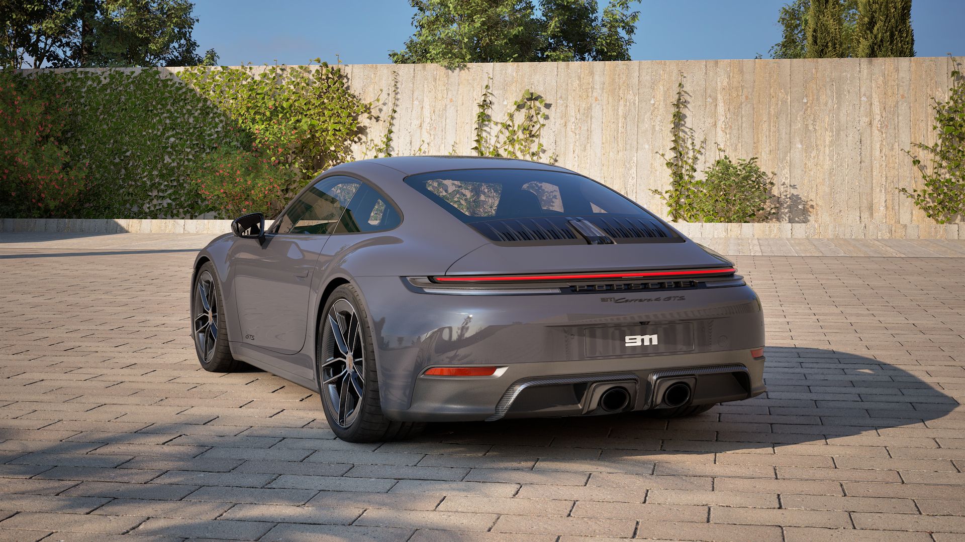 911 Carrera 4 GTS back view