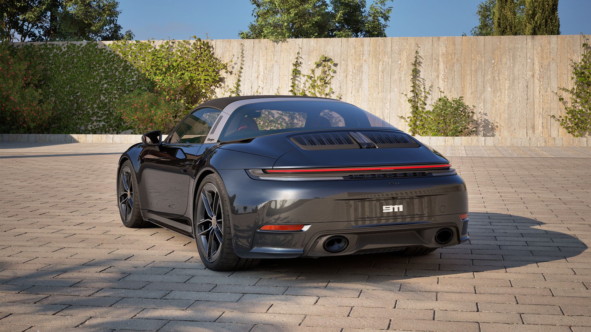911 Targa 4S back view