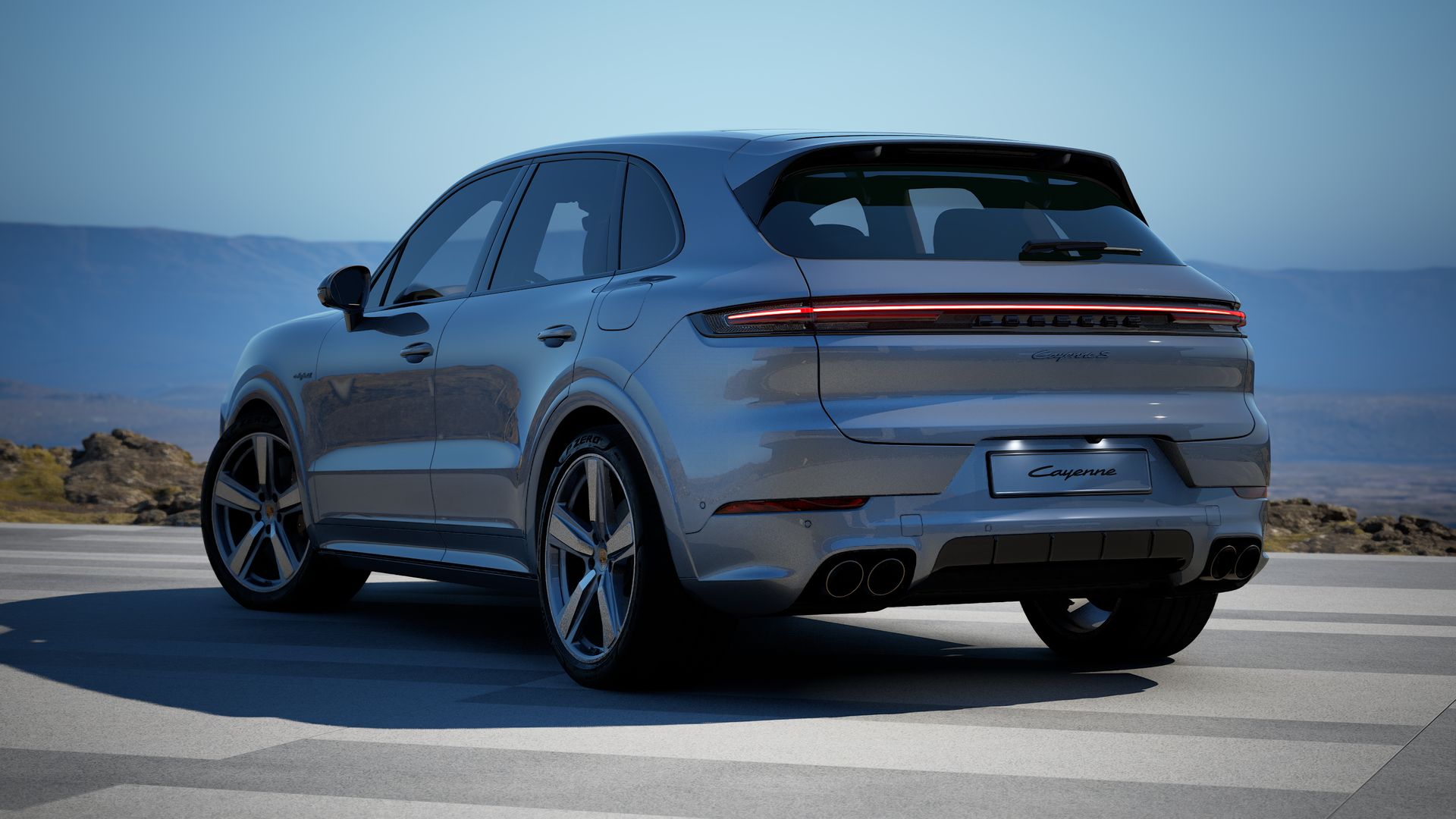 Cayenne S E-Hybrid back view