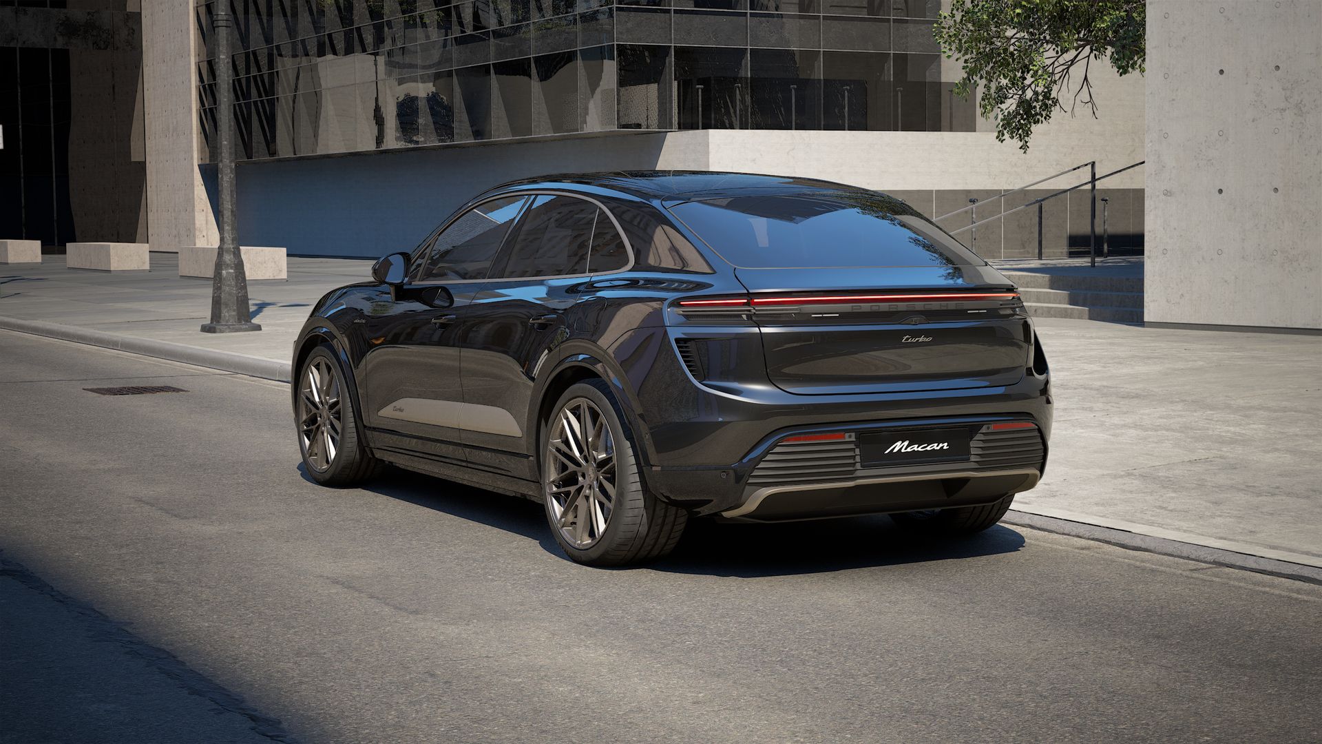 Macan Turbo back view