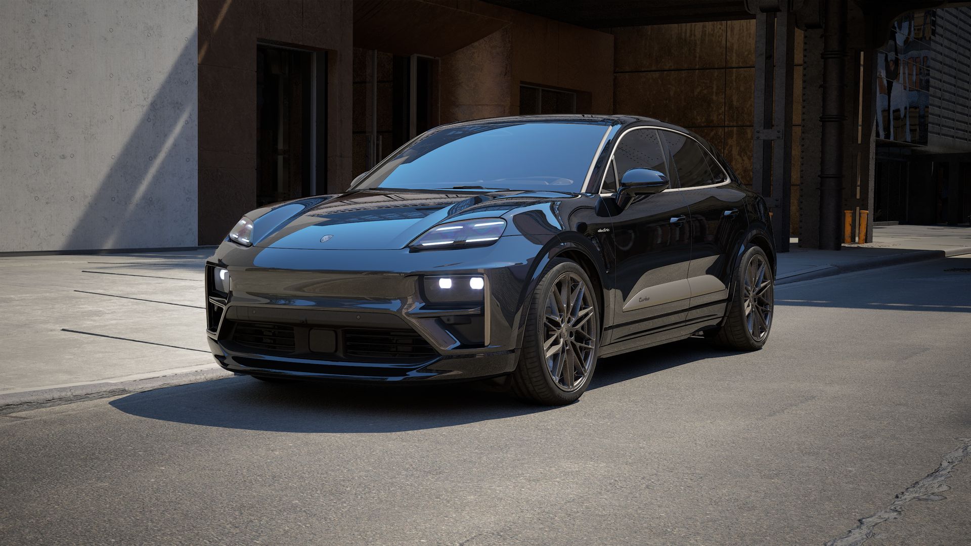 Macan Turbo front view