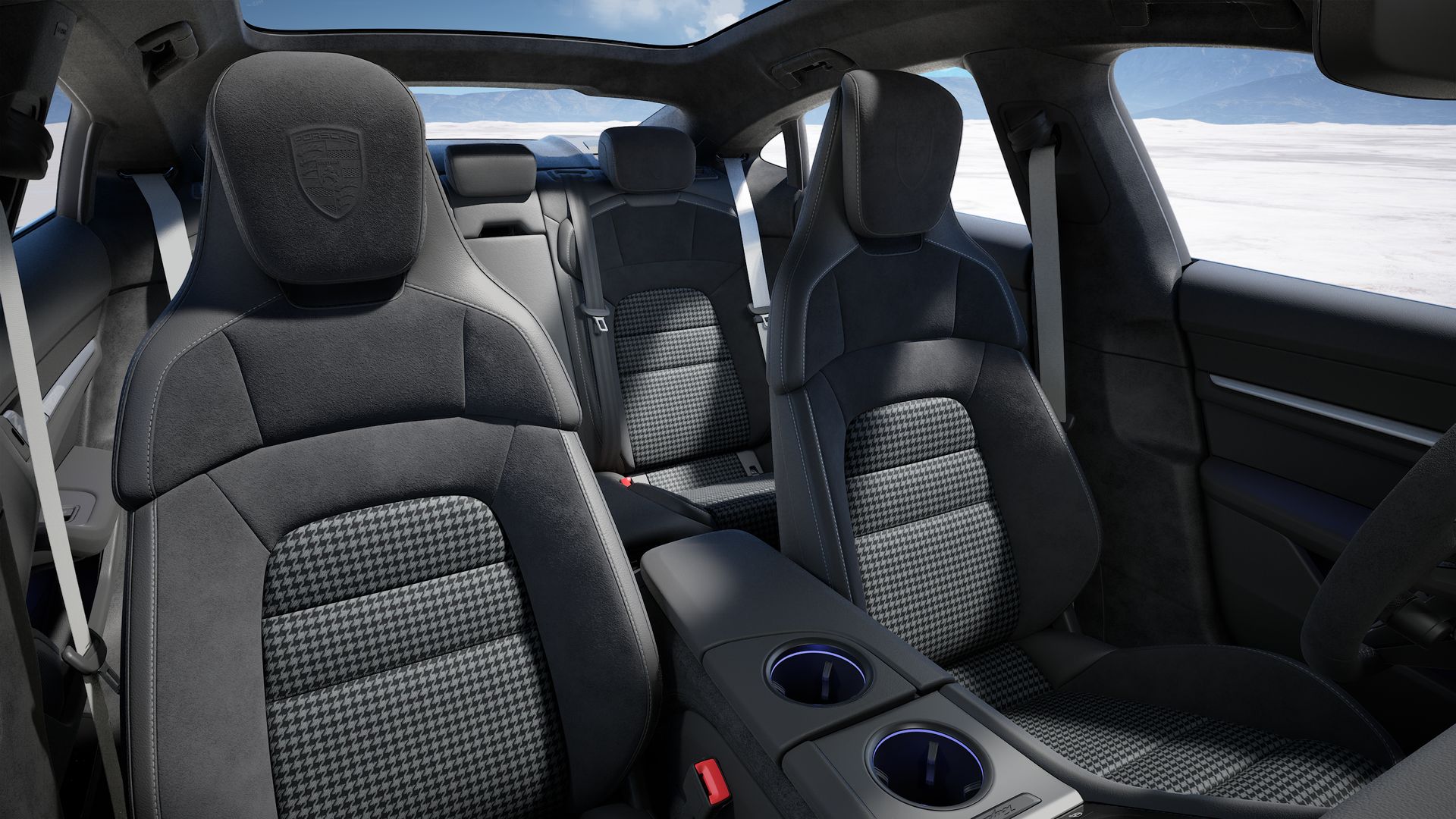 Taycan interior view