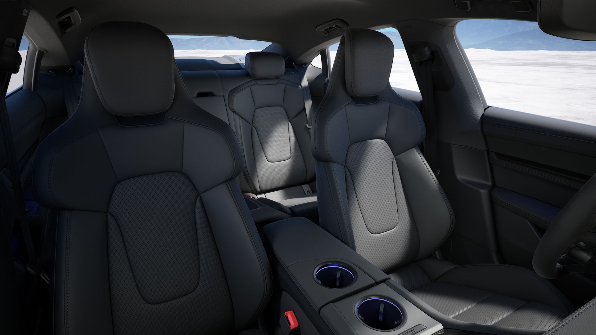 Taycan 4S interior view