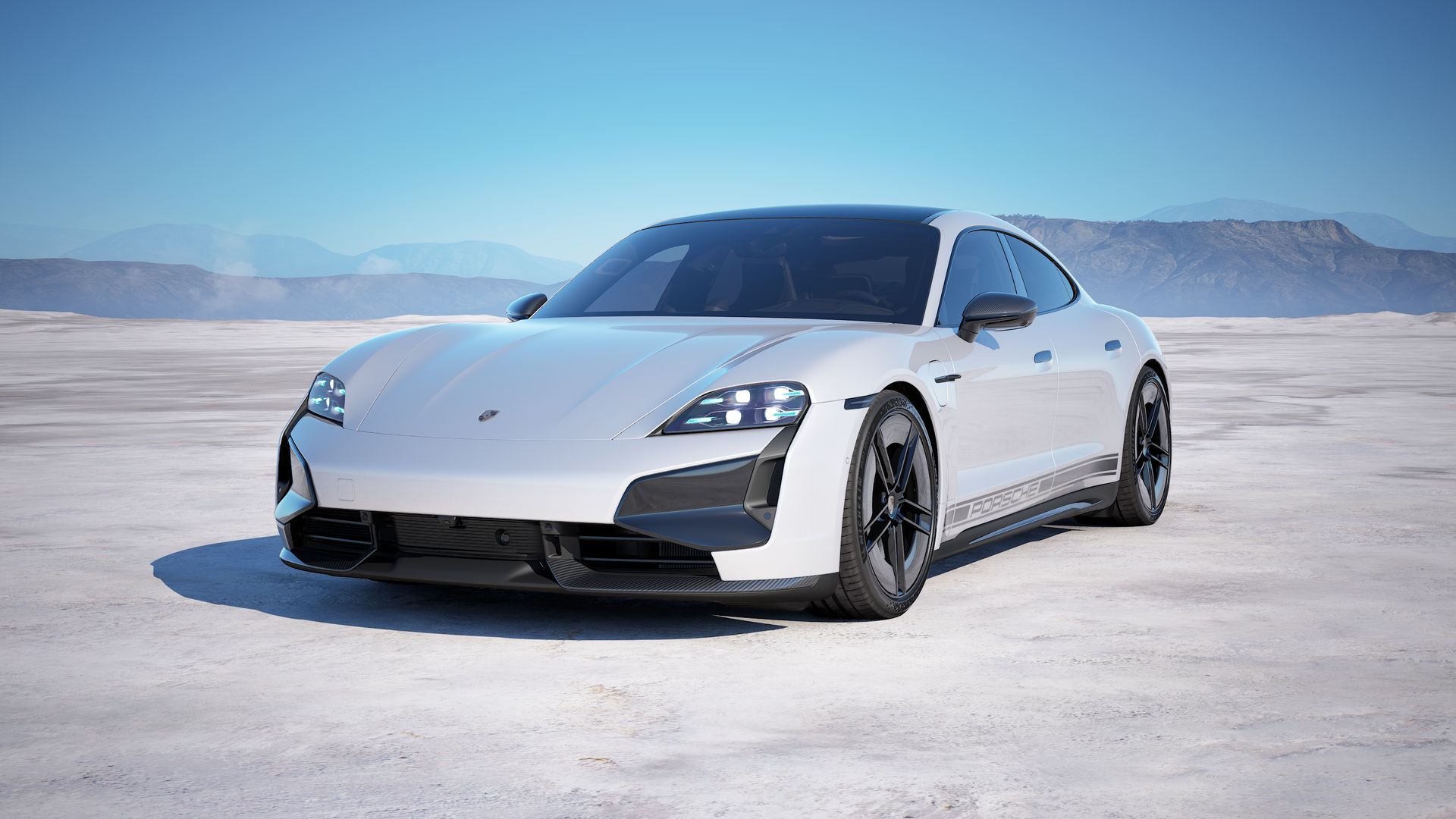 Taycan Turbo front view