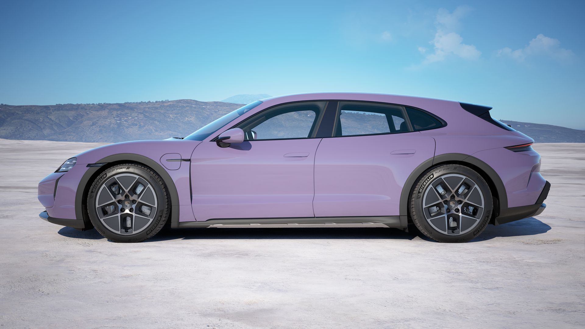 Taycan Turbo Cross Turismo side view