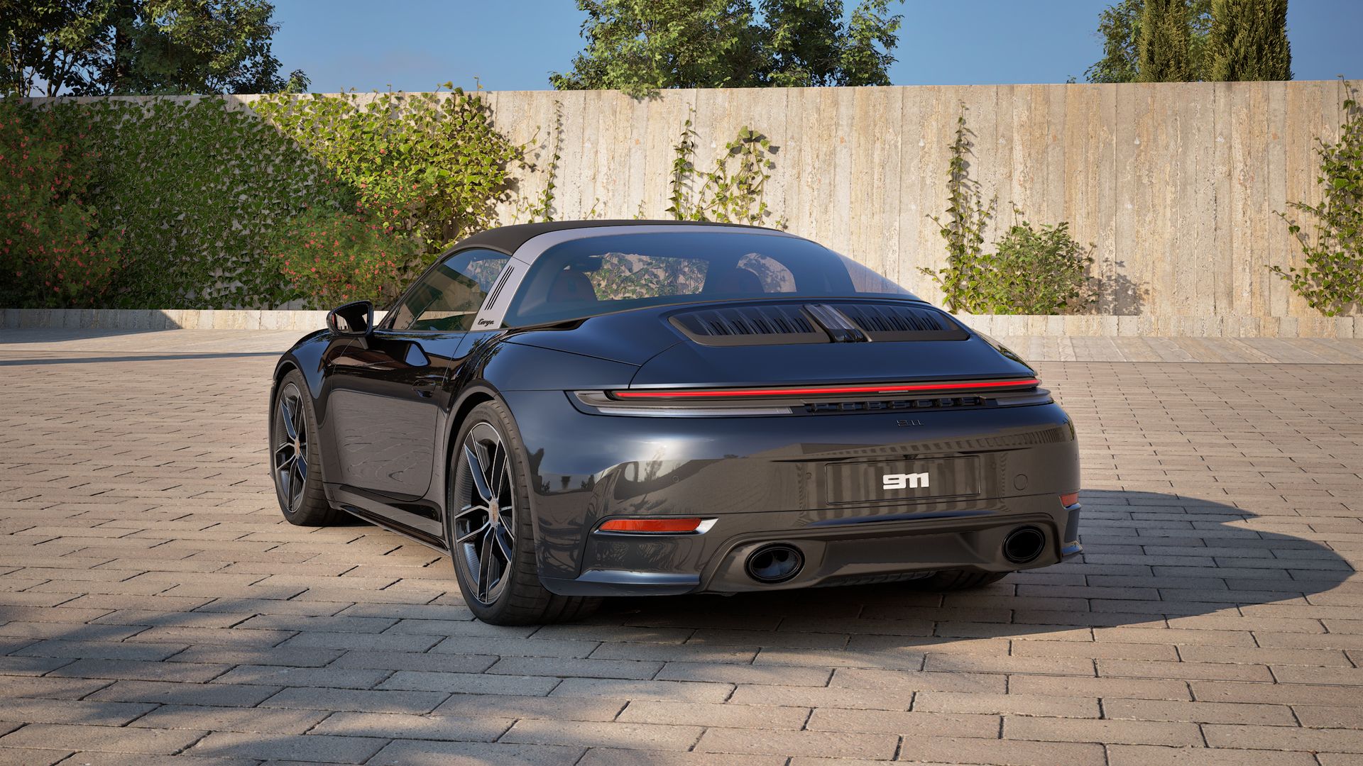 911 Targa 4S back view