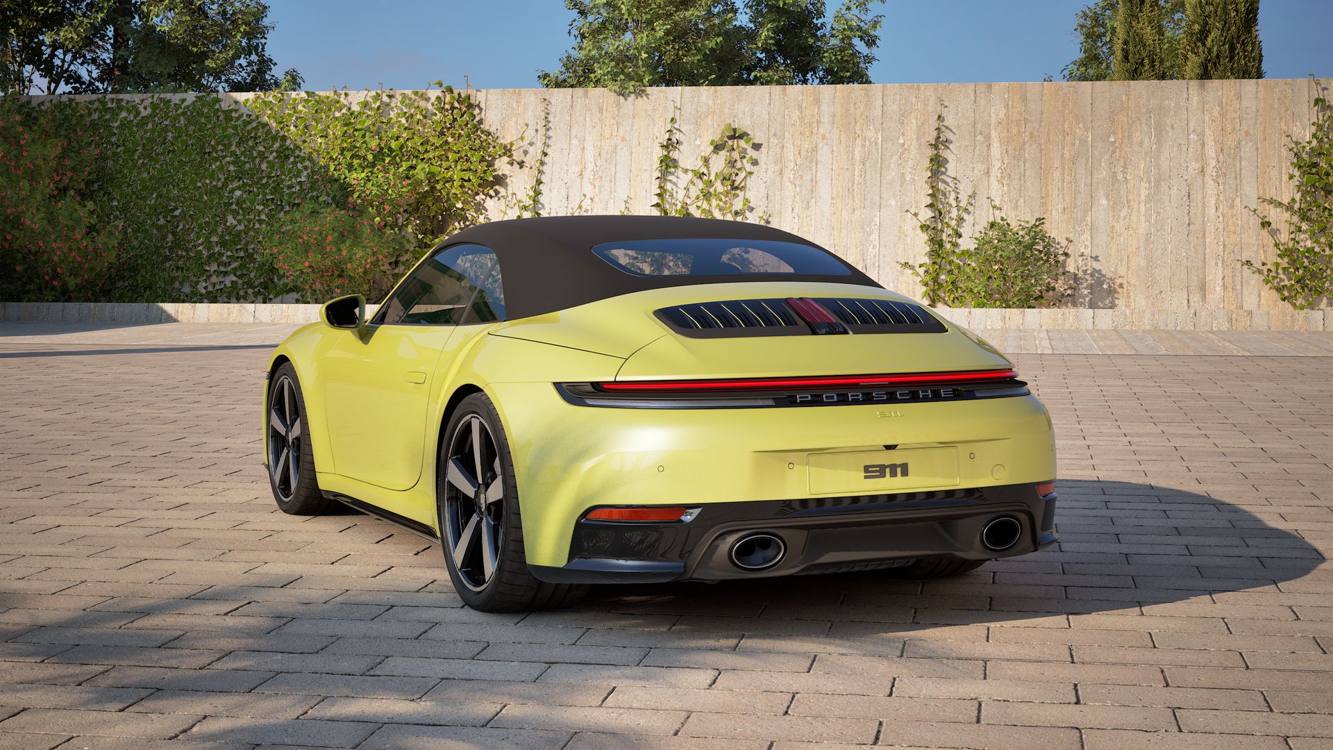 911 Carrera Cabriolet back view
