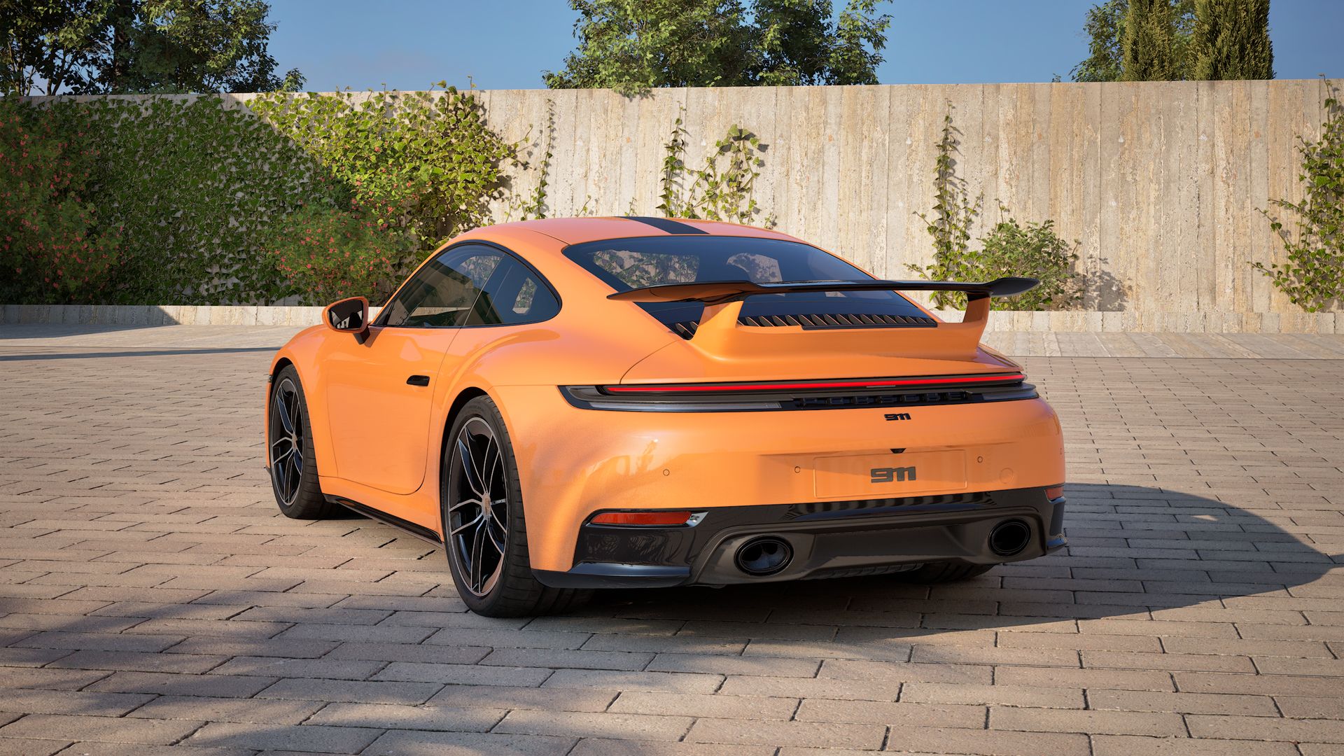 911 Carrera 4S back view