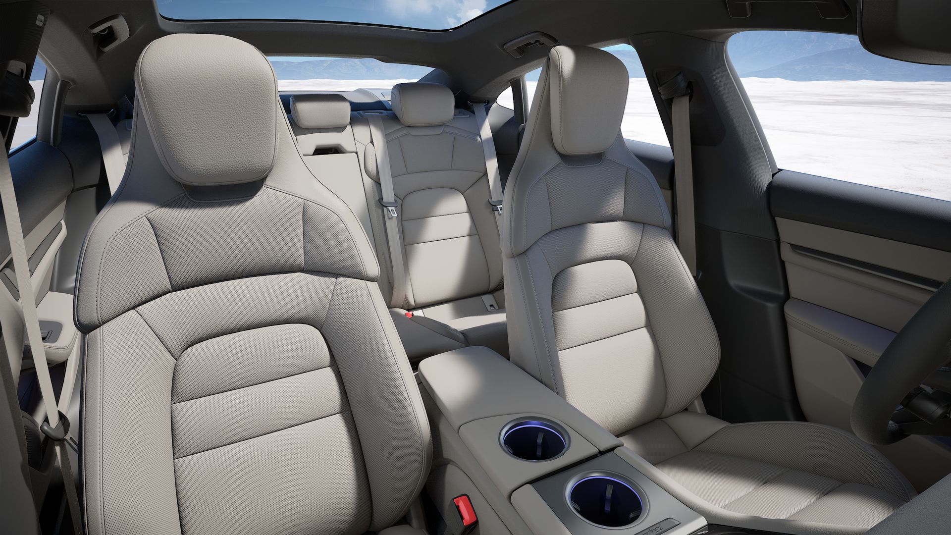 Taycan interior view