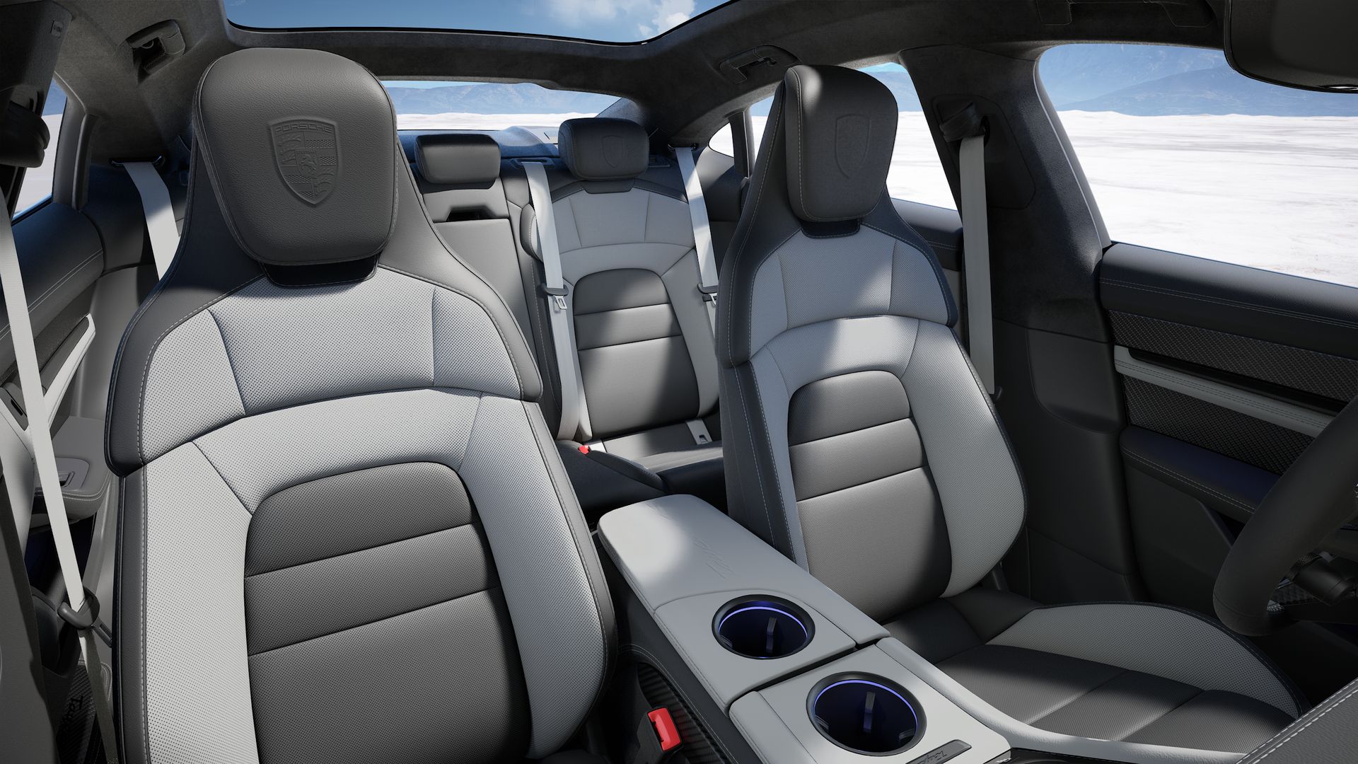 Taycan 4S interior view