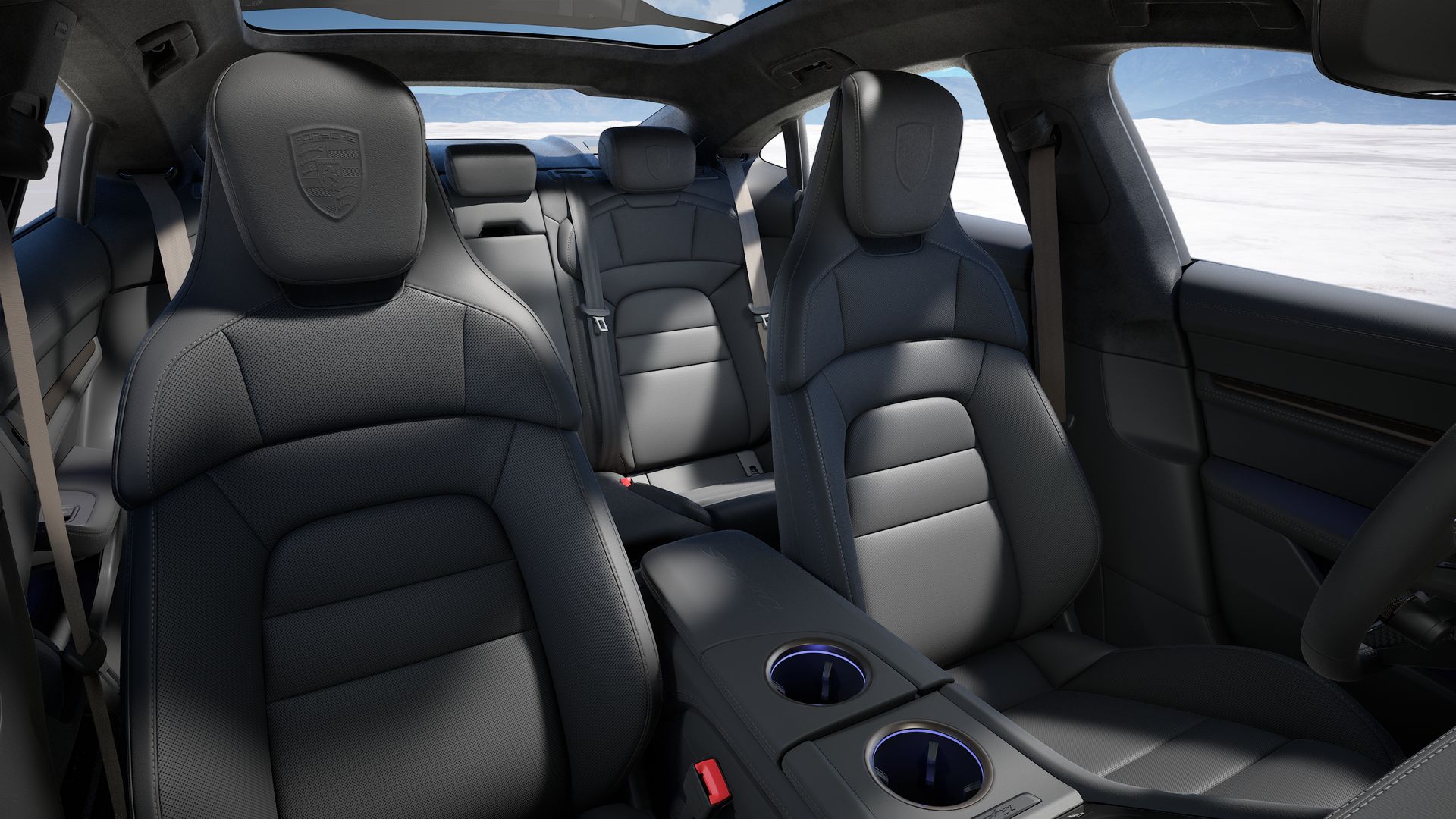 Taycan Turbo S interior view