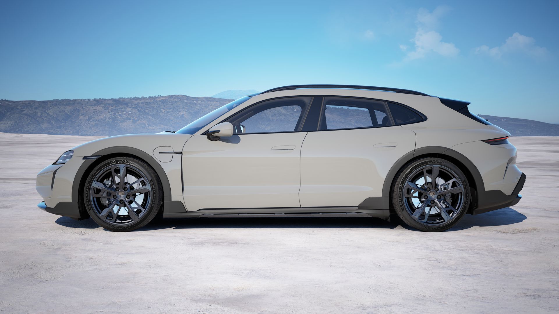 Taycan Turbo Cross Turismo side view