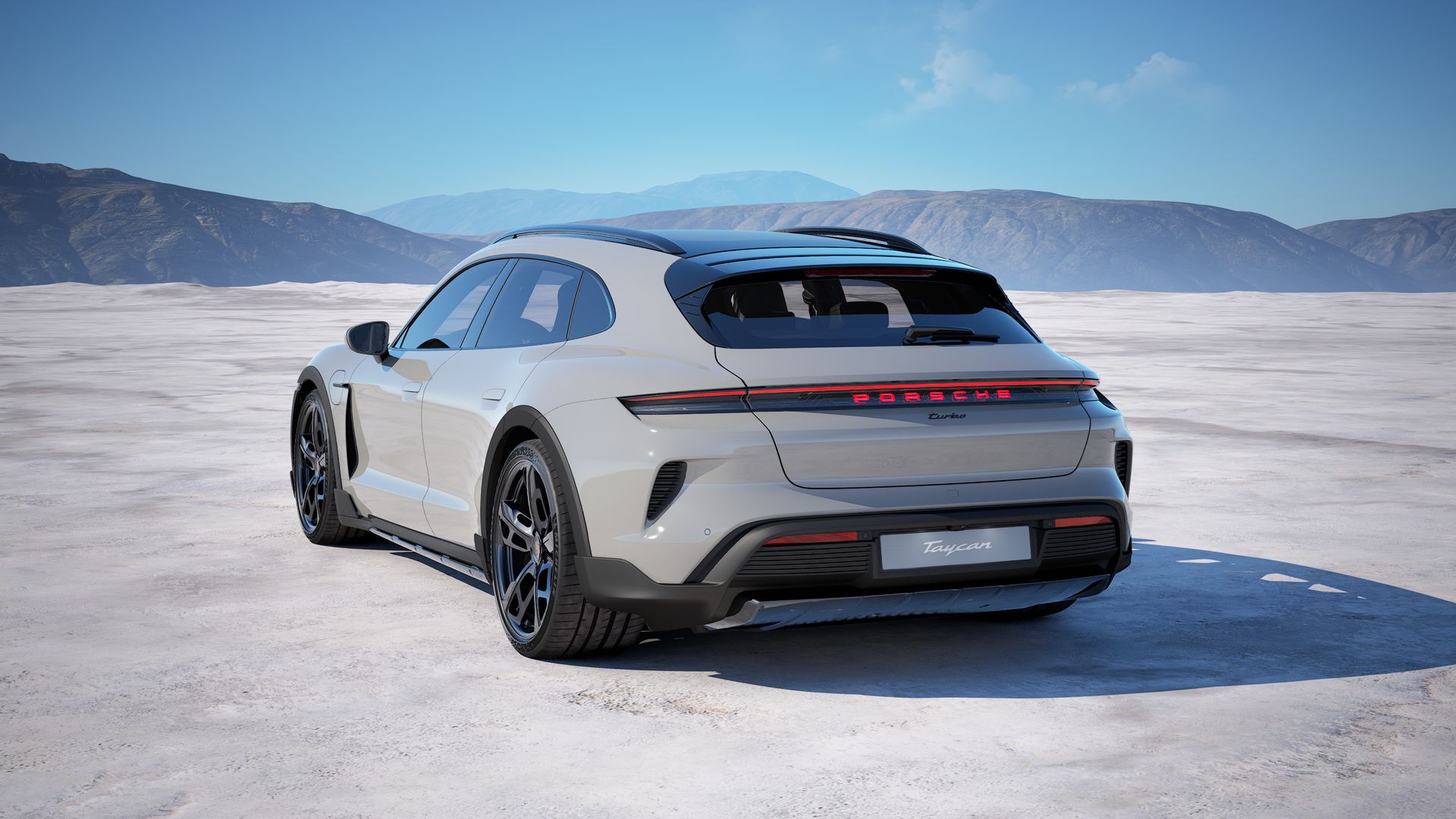 Taycan Turbo Cross Turismo back view