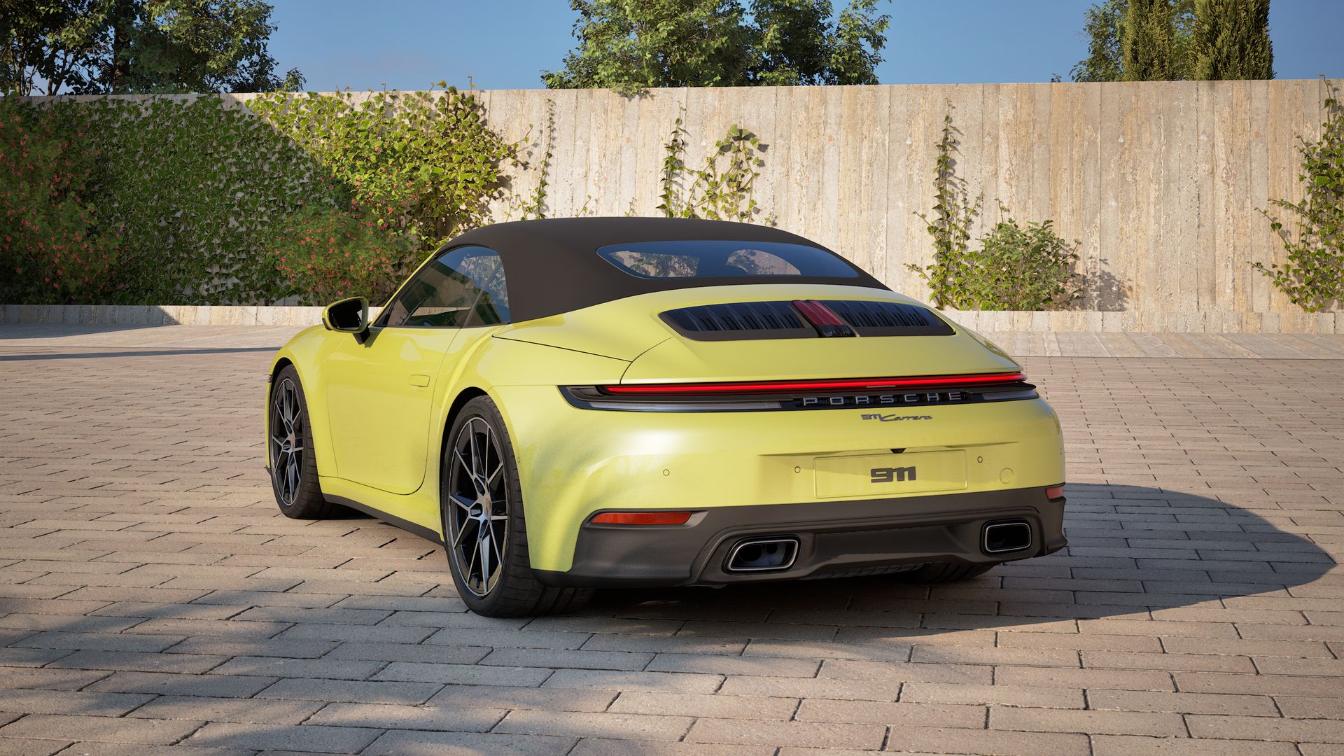 911 Carrera Cabriolet 背面図