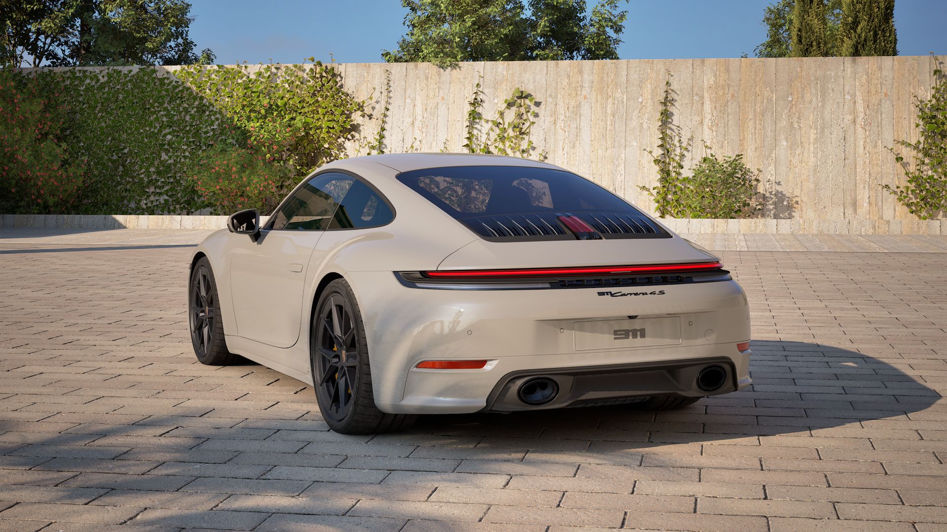 911 Carrera 4S 背面図