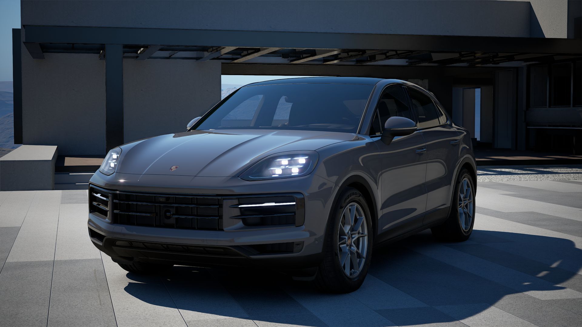 Cayenne Coupé 전면 뷰