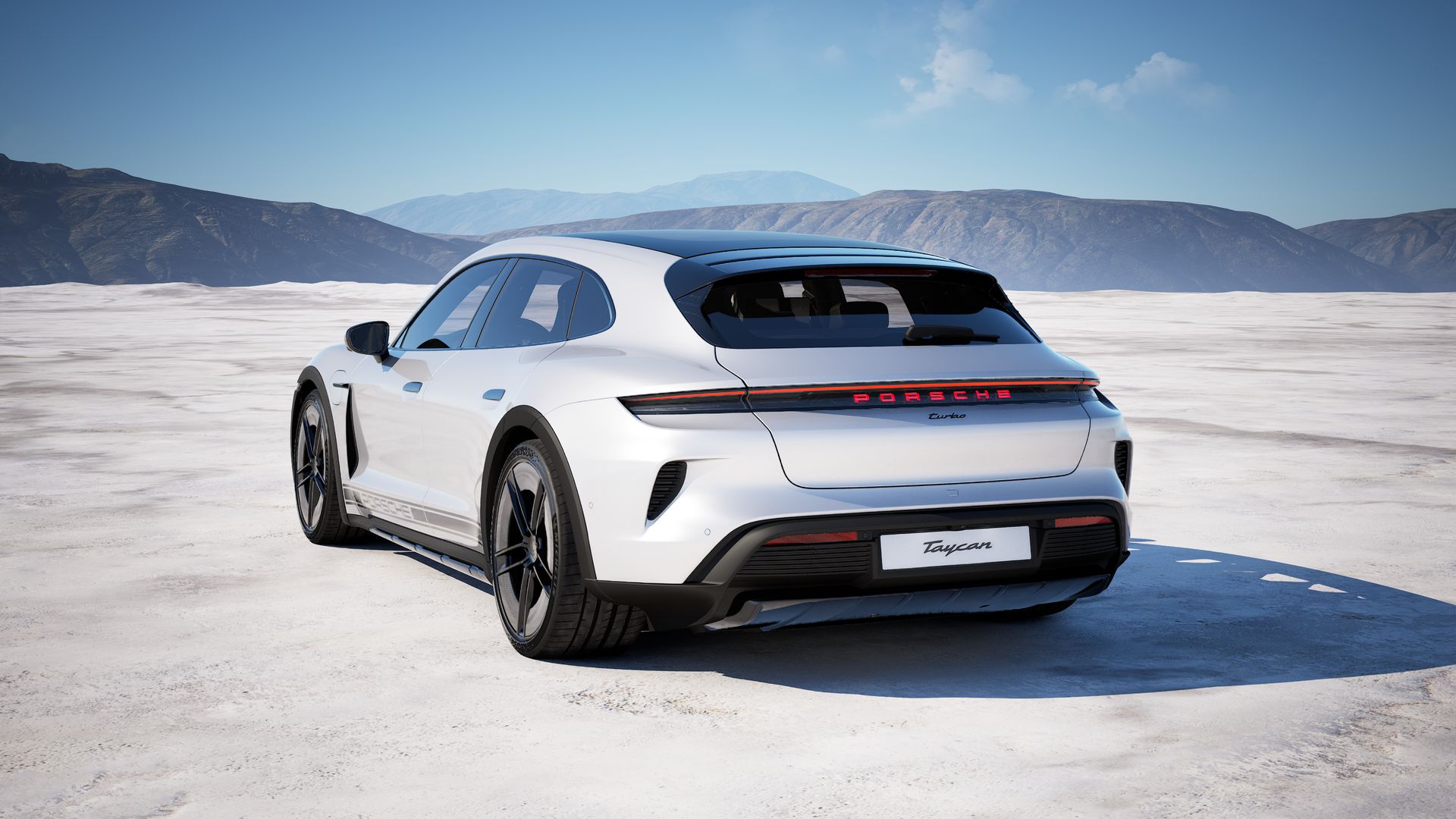 Taycan Turbo Cross Turismo 후면 뷰