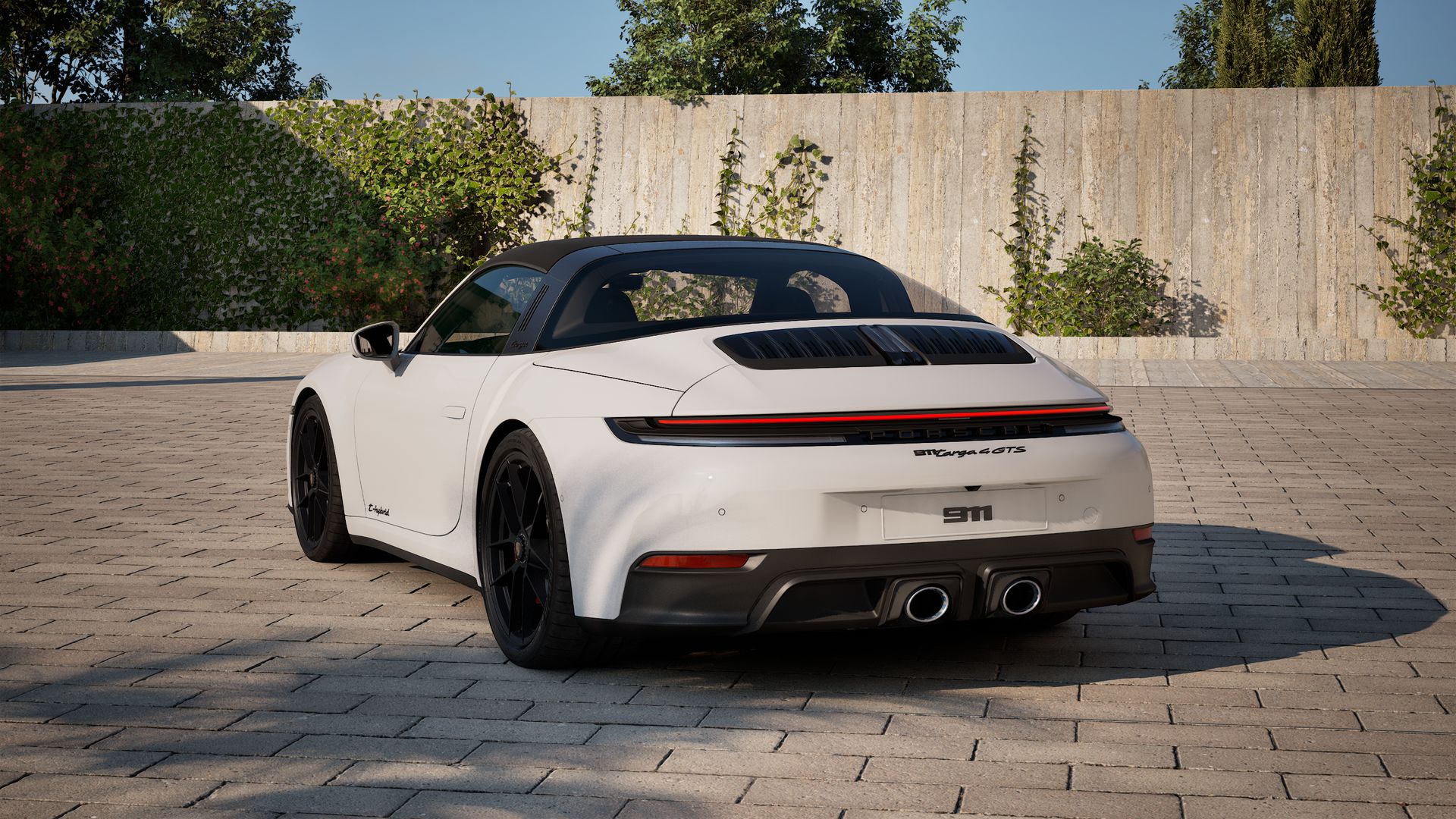 911 Targa 4 GTS back view